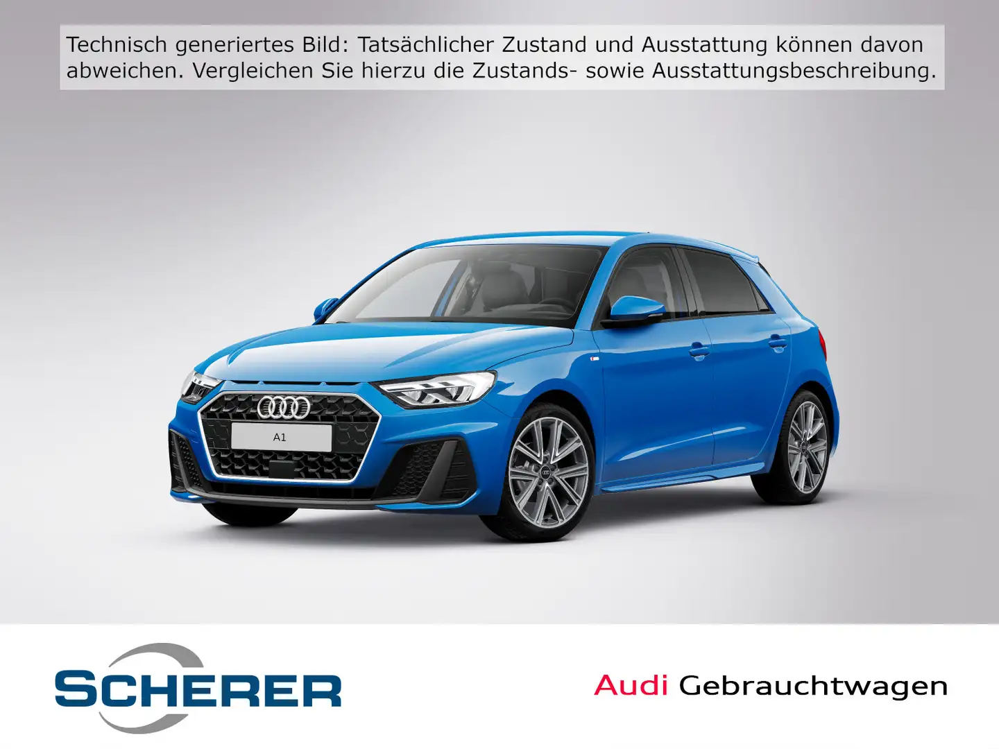 Audi A1 S line 25 TFSI 70(95) kW(PS) S tron Blau - 1