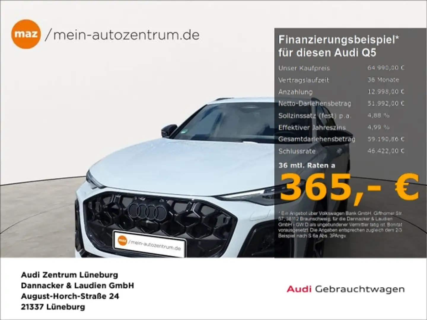 Audi Q5 SUV TDI quattro 150 kW S tronic Neues Modell Weiß - 1