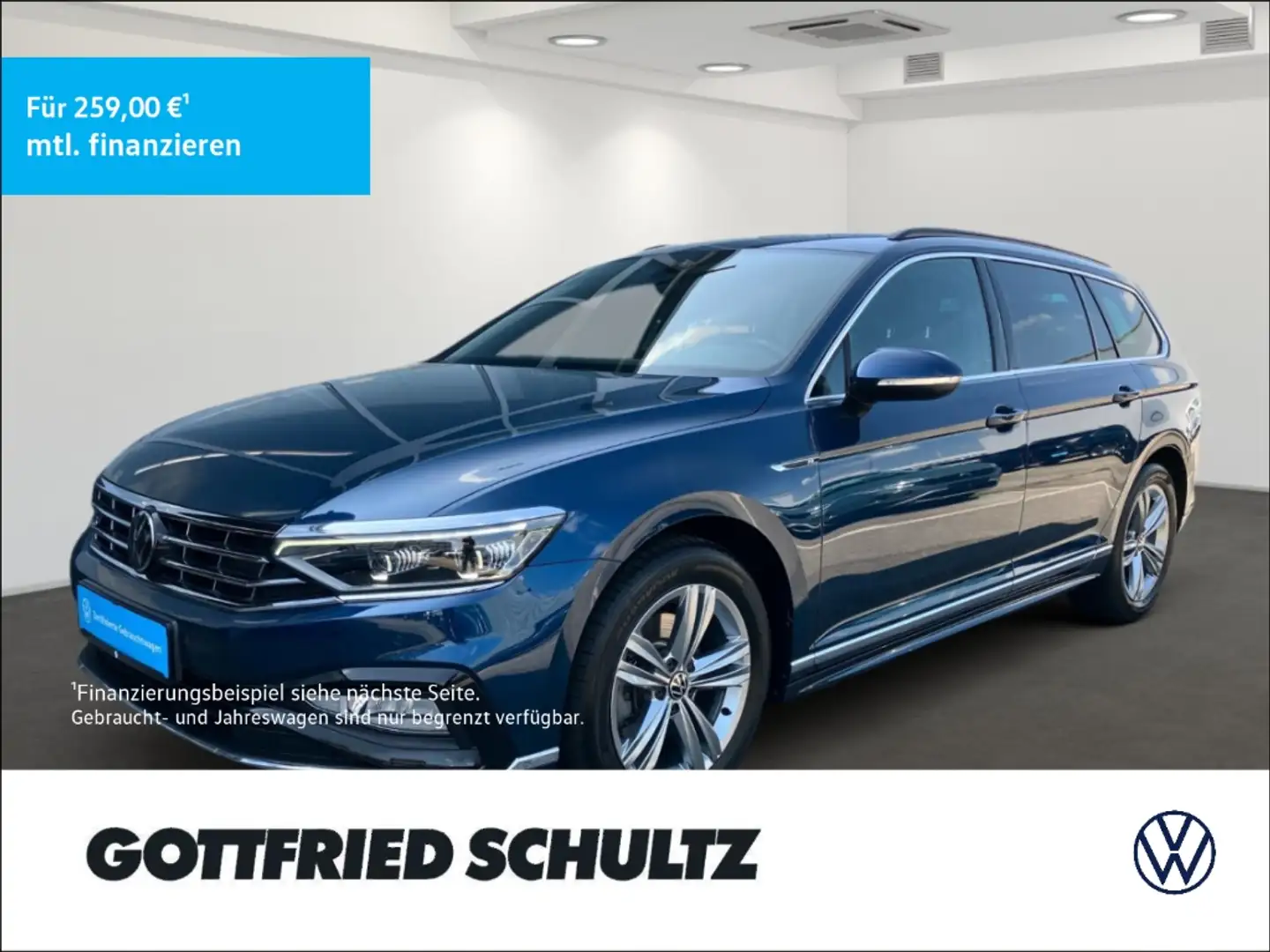 Volkswagen Passat Variant 2.0 TDI Business DSG LED NAVI Blau - 1