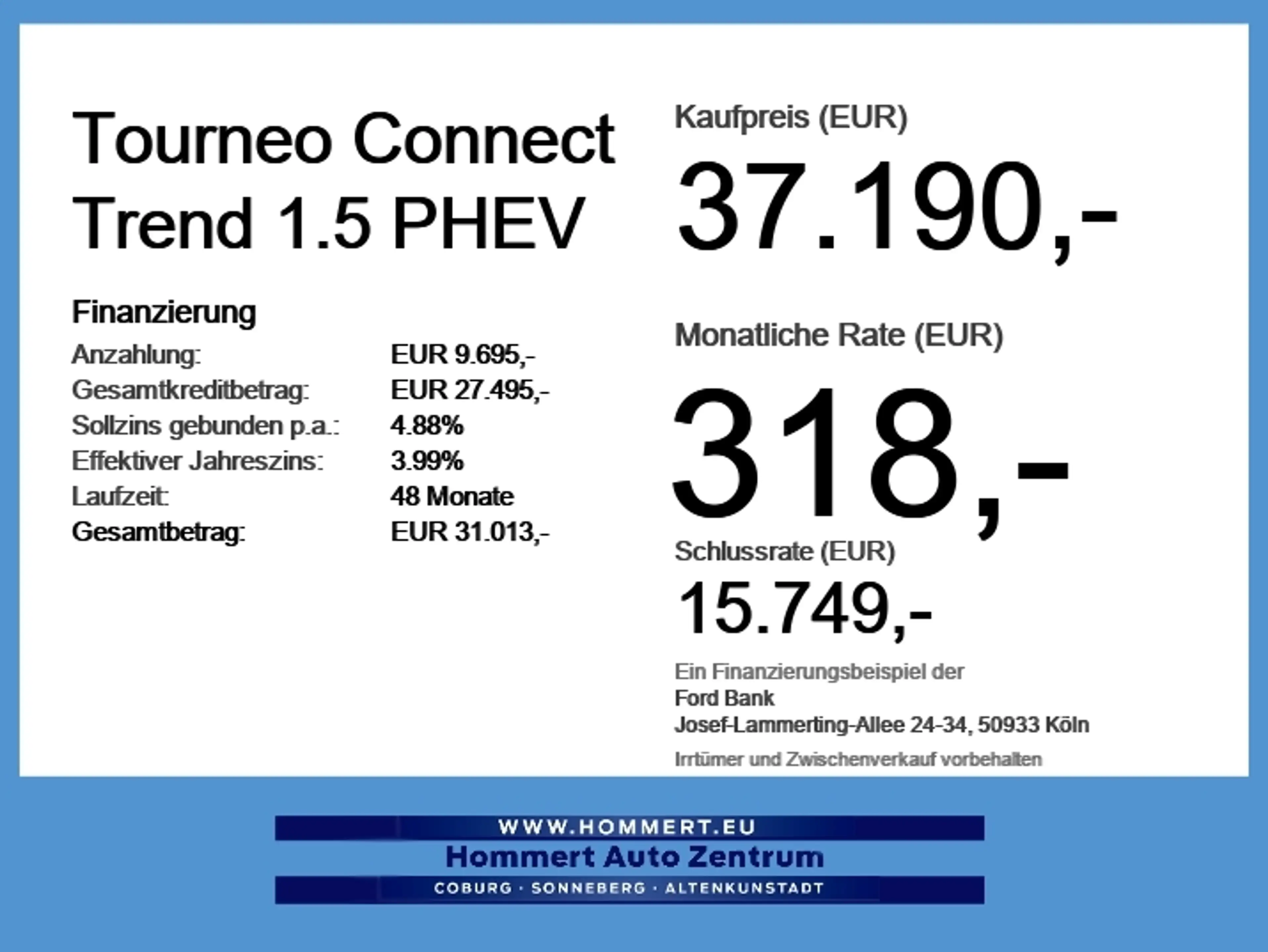 Ford Tourneo Connect Trend 1.5 PHEV NAVI*PDC*KLIMAAUT — photo 6