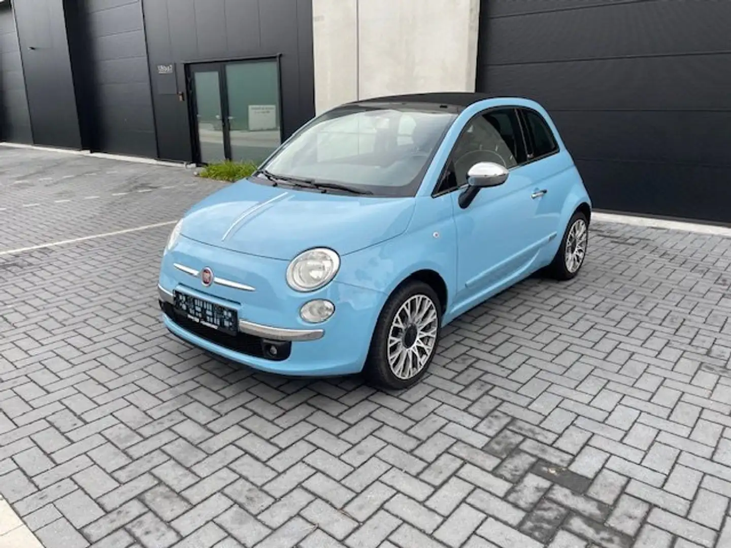 Fiat 500C 1.2 Lounge Cabriolet, Airco, Sensoren, Garantie Bleu - 1