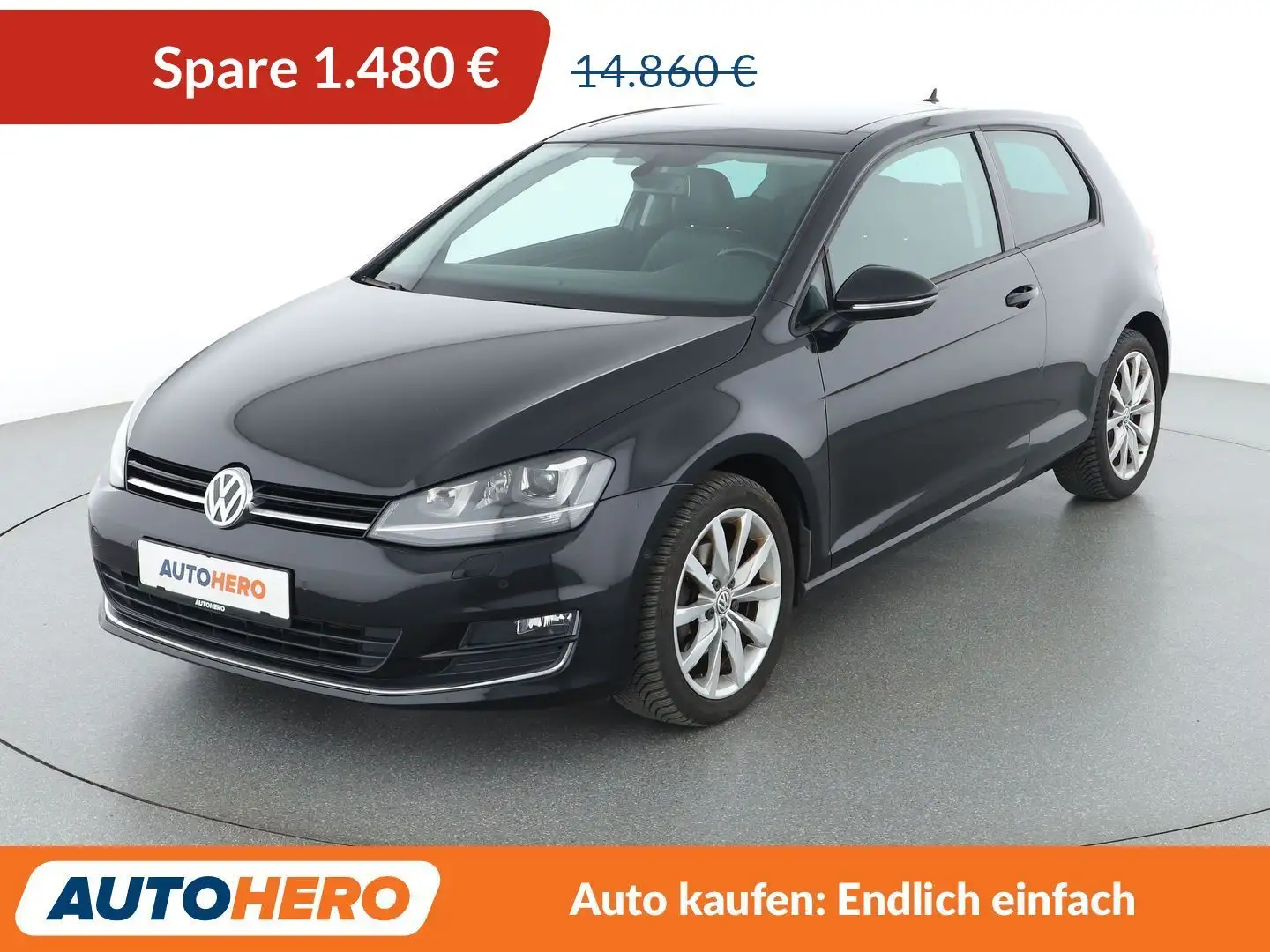 Volkswagen Golf 1.4 TSI Highline BlueMotion Tech Aut.*CAM*SHZ* Schwarz - 1