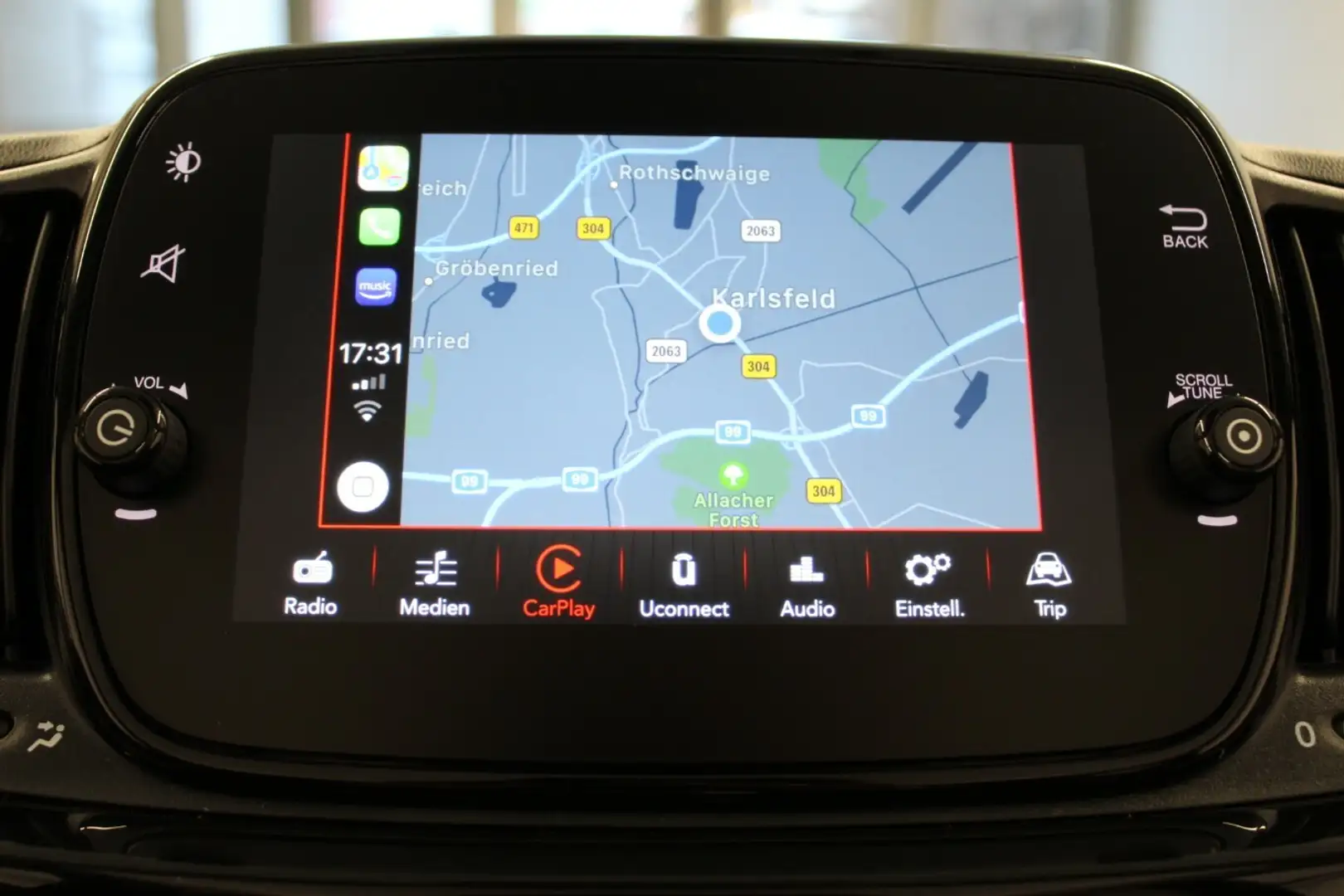 Fiat 500C 1.2 Lounge Sitzheizung+Carplay+PDC Blau - 2