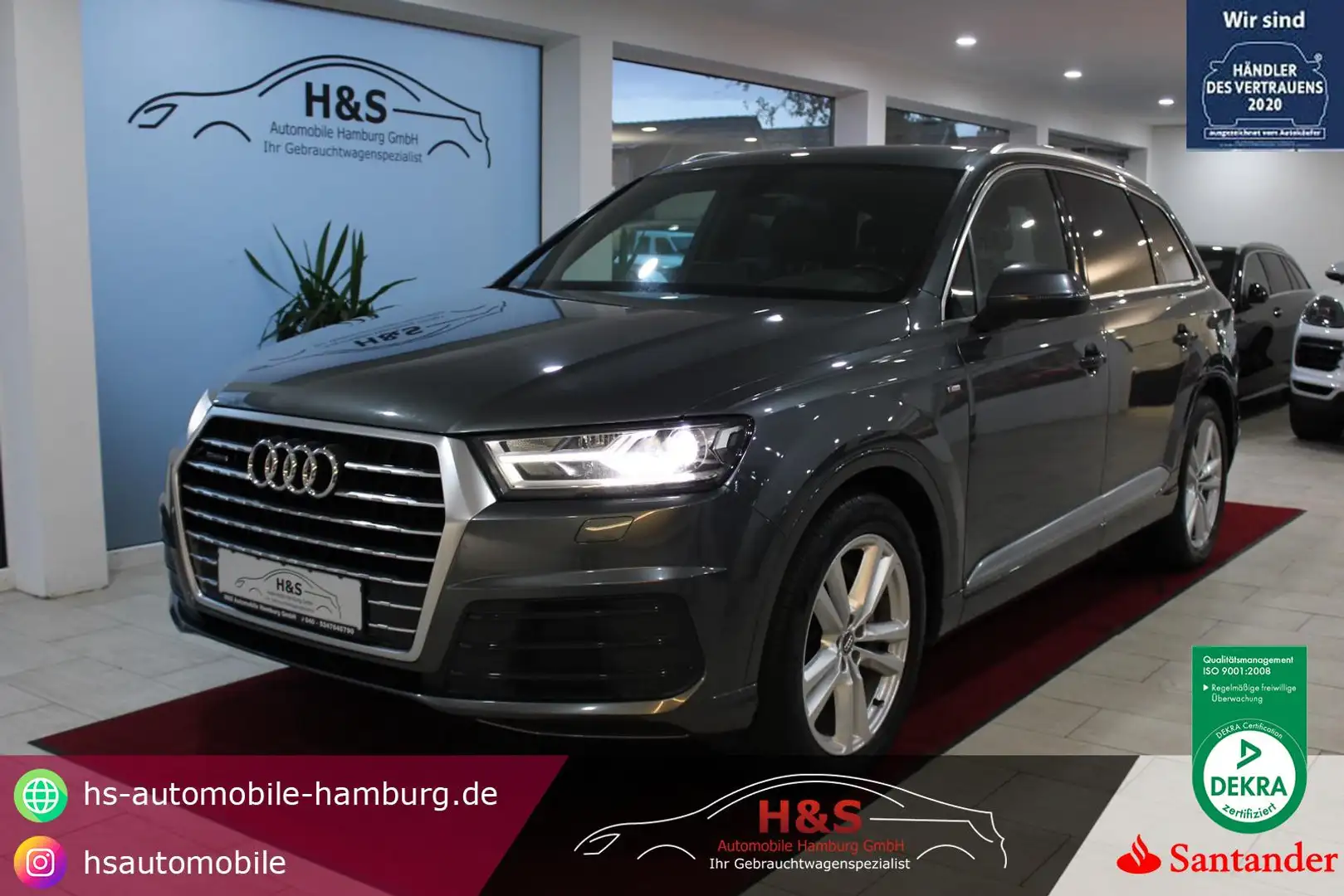 Audi Q7 3.0 TDI quattro S-LINE 7-Sitzer*AHK Grau - 1