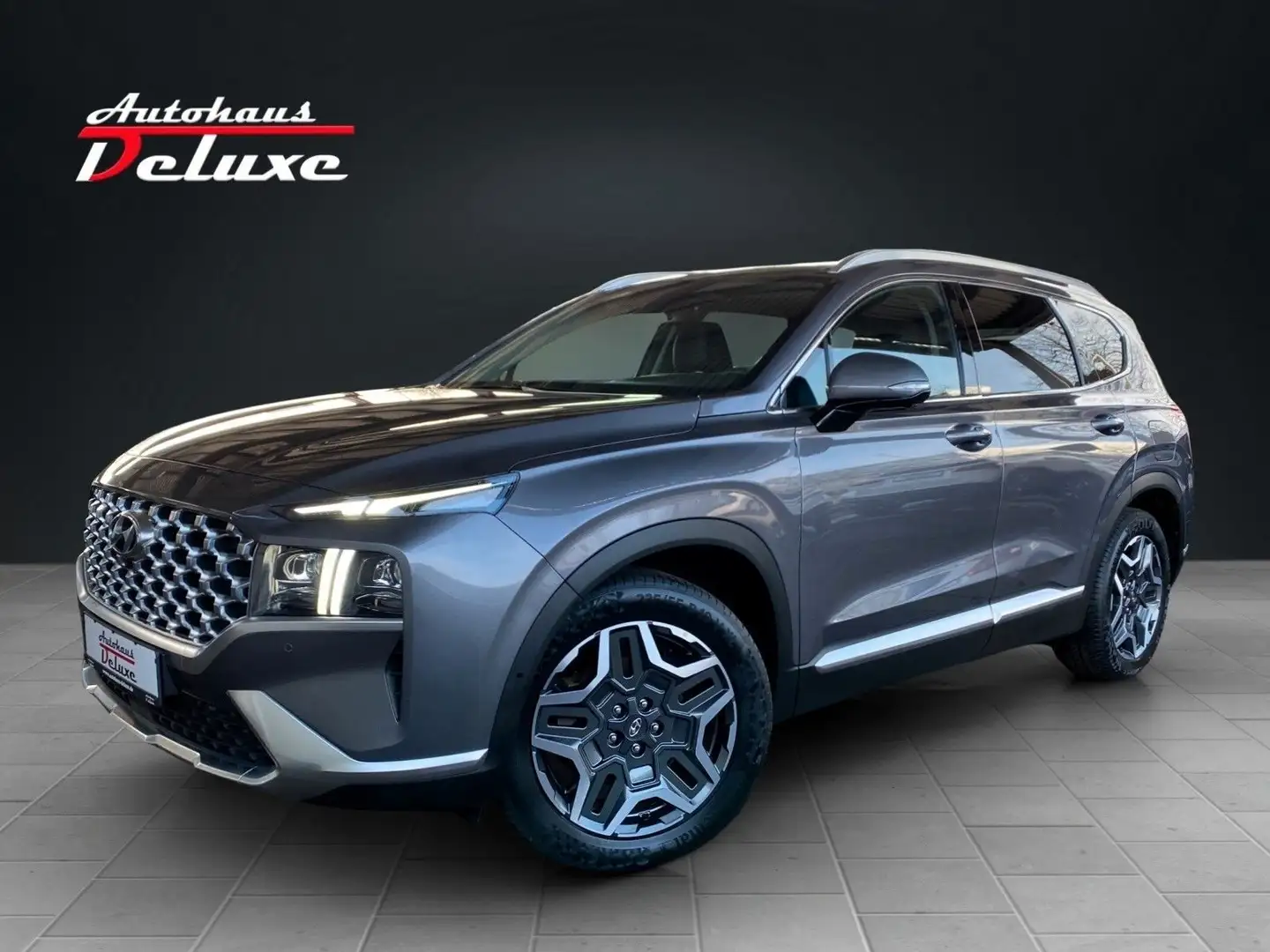 Hyundai SANTA FE 1,6 HYBRID 4WD PRIME 360°KAMERA-7-SITZE Gris - 1