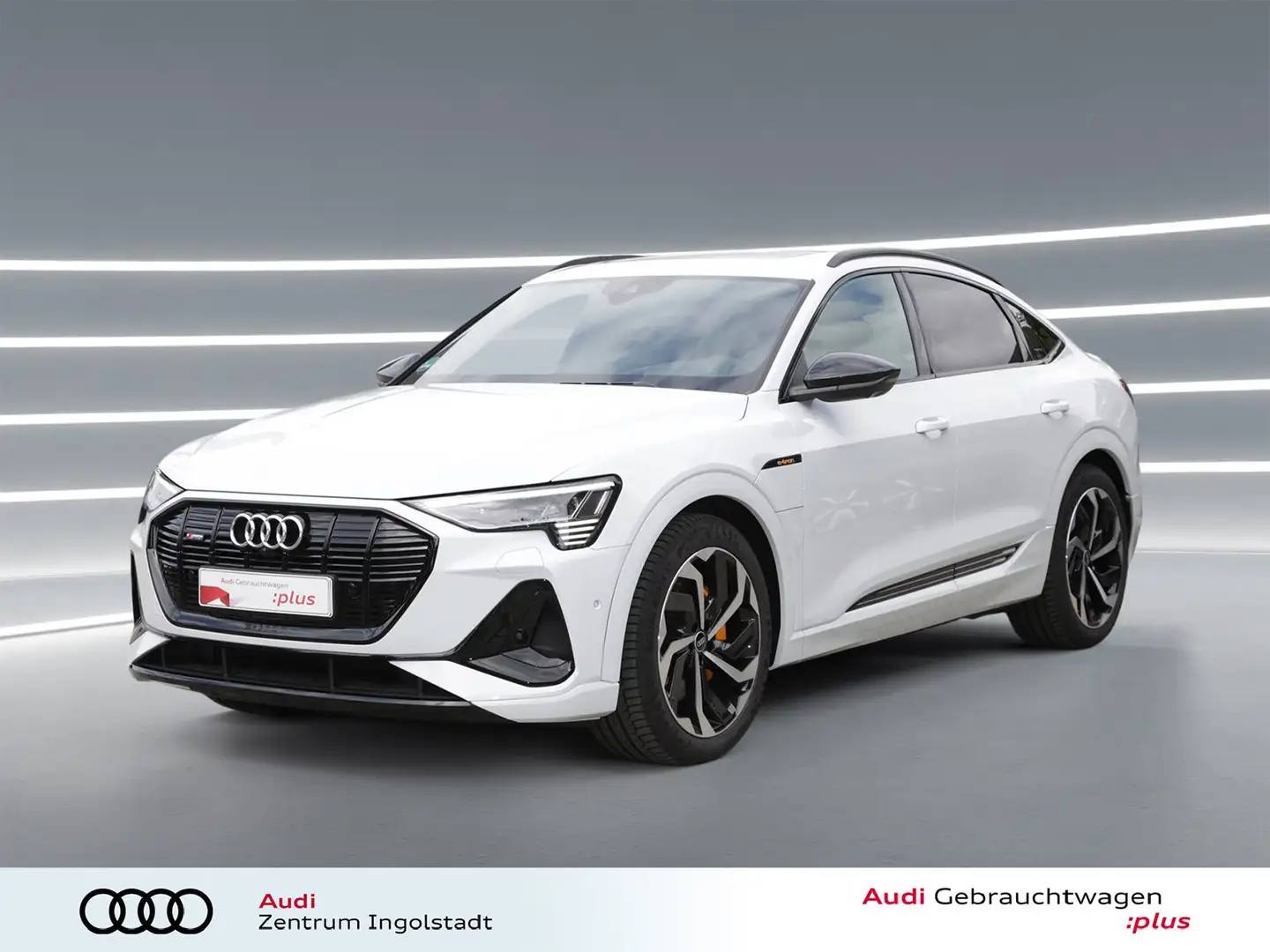 Audi e-tron Sportback 55 qu 2x S line MATRIX Pano 21" Weiß - 2