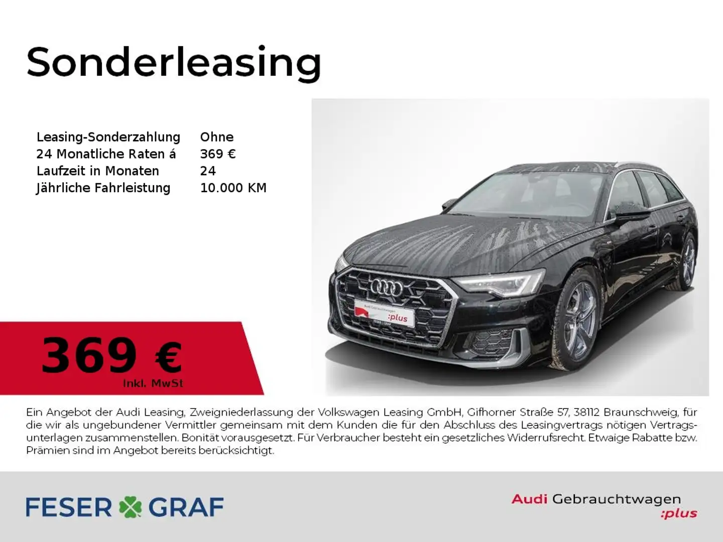 Audi A6 Avant 40 TDI qu. S line /Matrix/Pano//ACC/Kamera Schwarz - 1