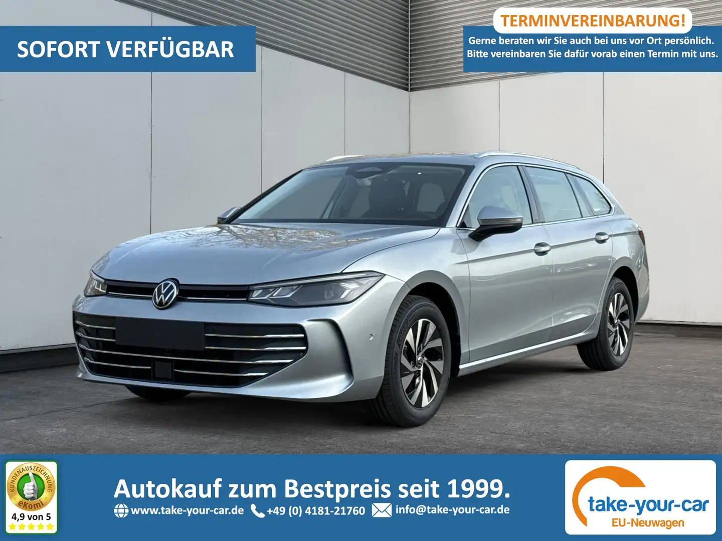 Volkswagen Passat Variant Business DSG+AHK+PANO+NAVI+ACC+KAMERA+LED+MASSA... Silber - 1