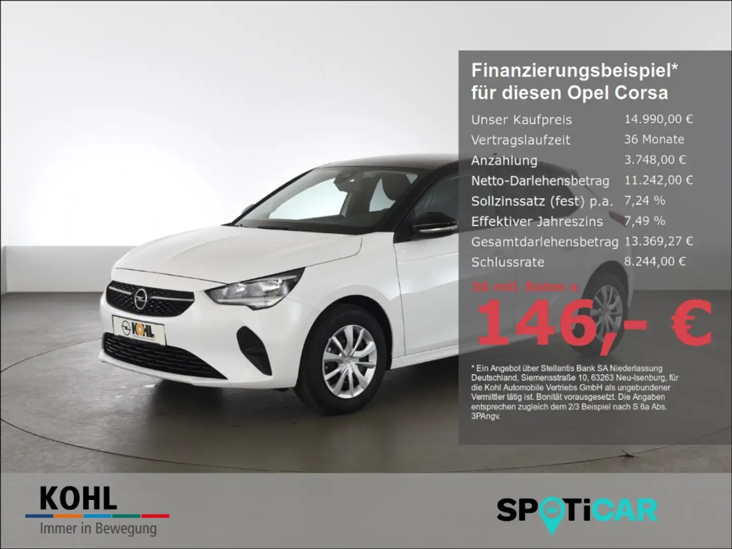 Opel Corsa F Edition 1.2 75 PS Navi Rückfahrkam. Klima Tempom Blanco - 1