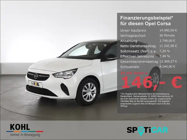 Opel Corsa F Edition 1.2 75 PS Navi Rückfahrkam. Klima Tempom