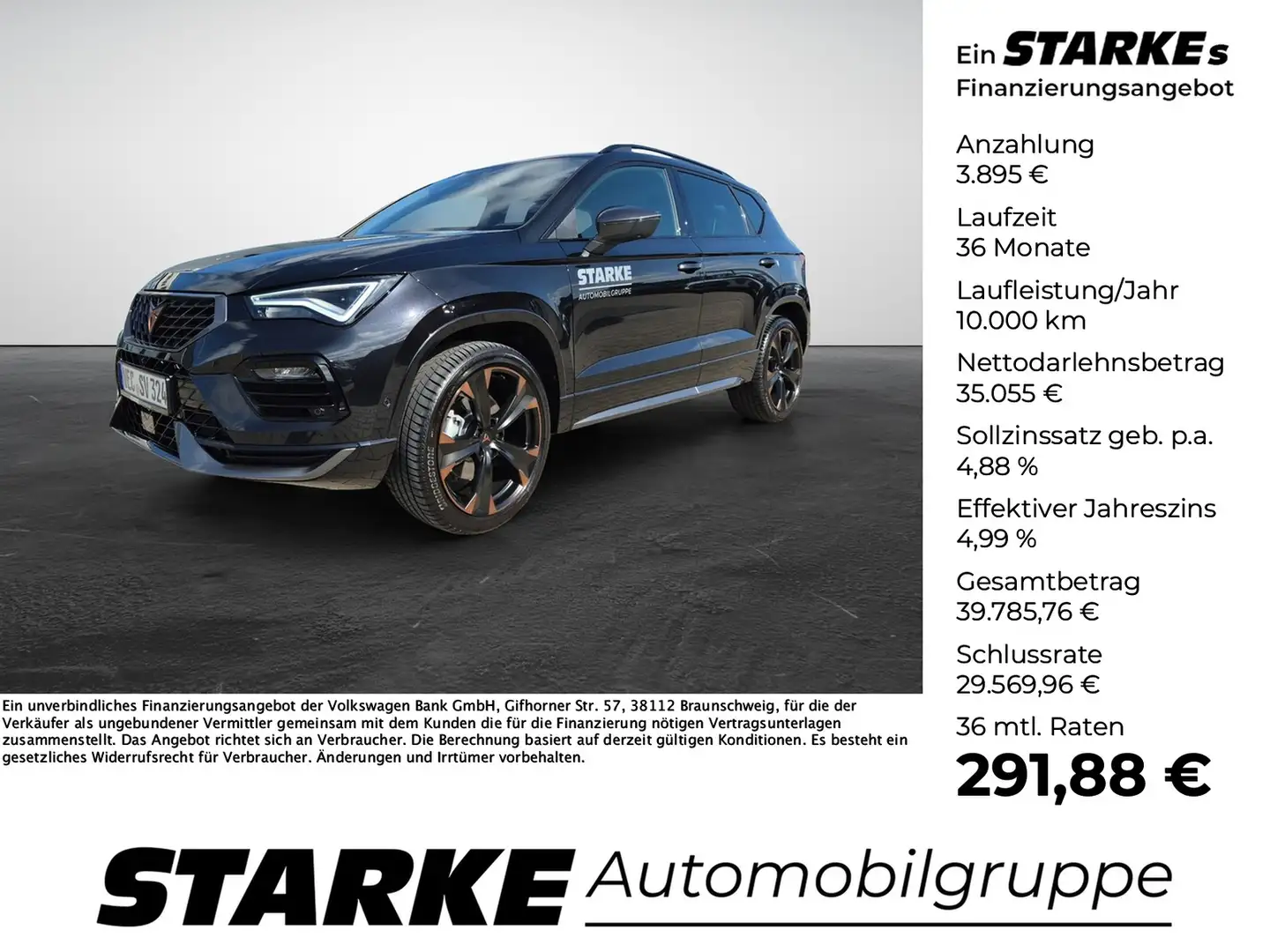 CUPRA Ateca 2.0 TSI DSG 4Drive Schwarz - 1