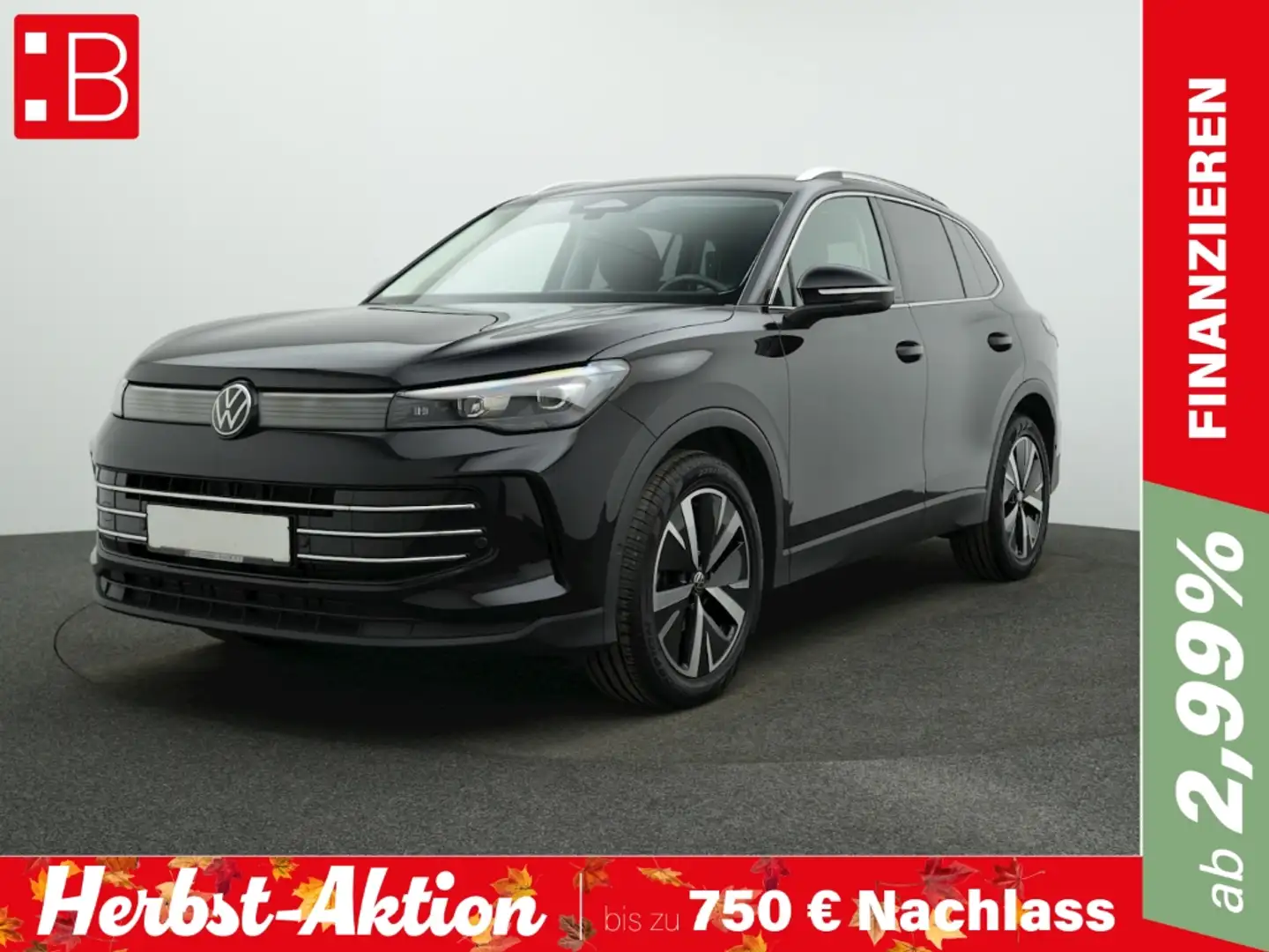 Volkswagen Tiguan 1.5 eTSI DSG Elegance AHK NAVI ALU19 Schwarz - 1