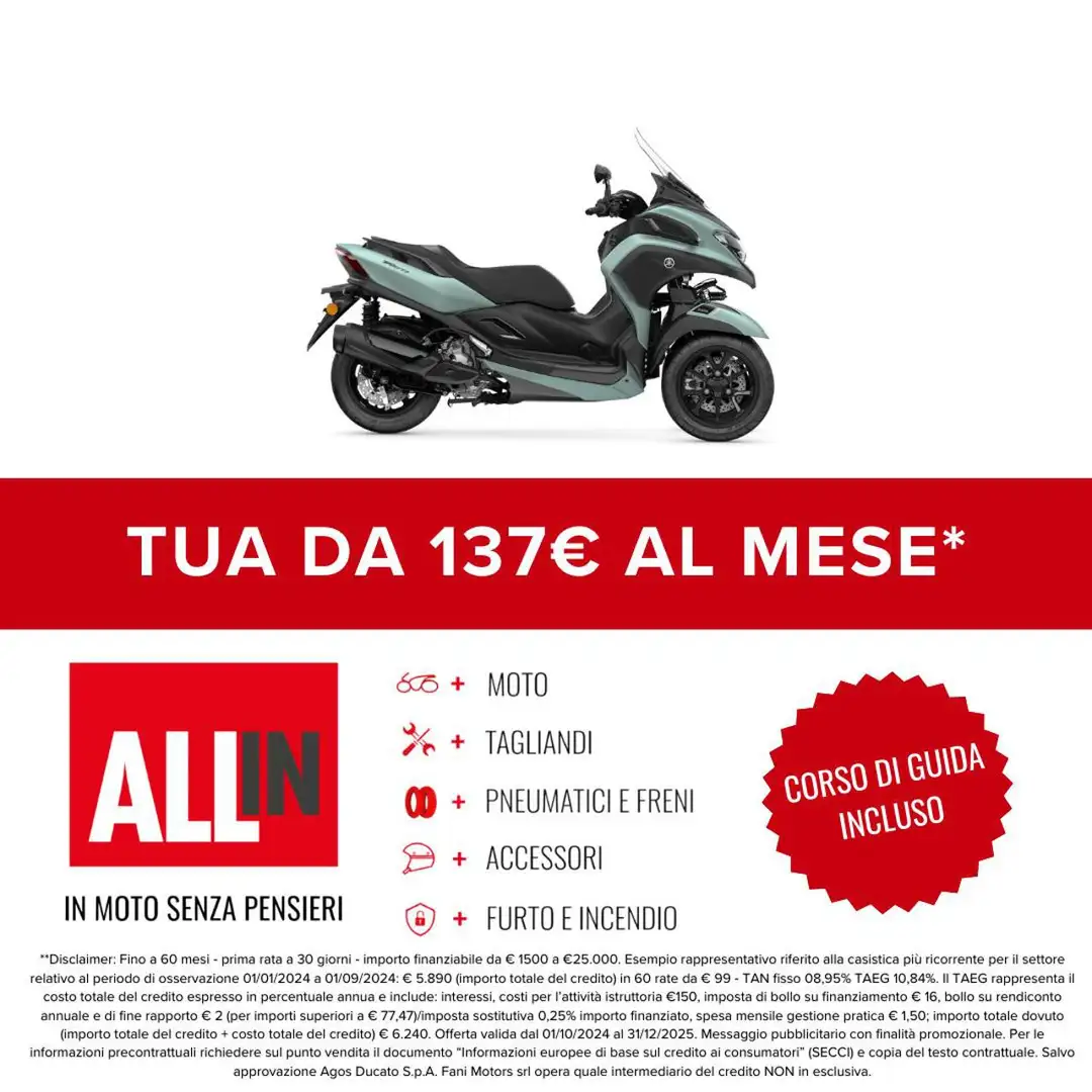 Yamaha TriCity Tricity 300 Verde - 2