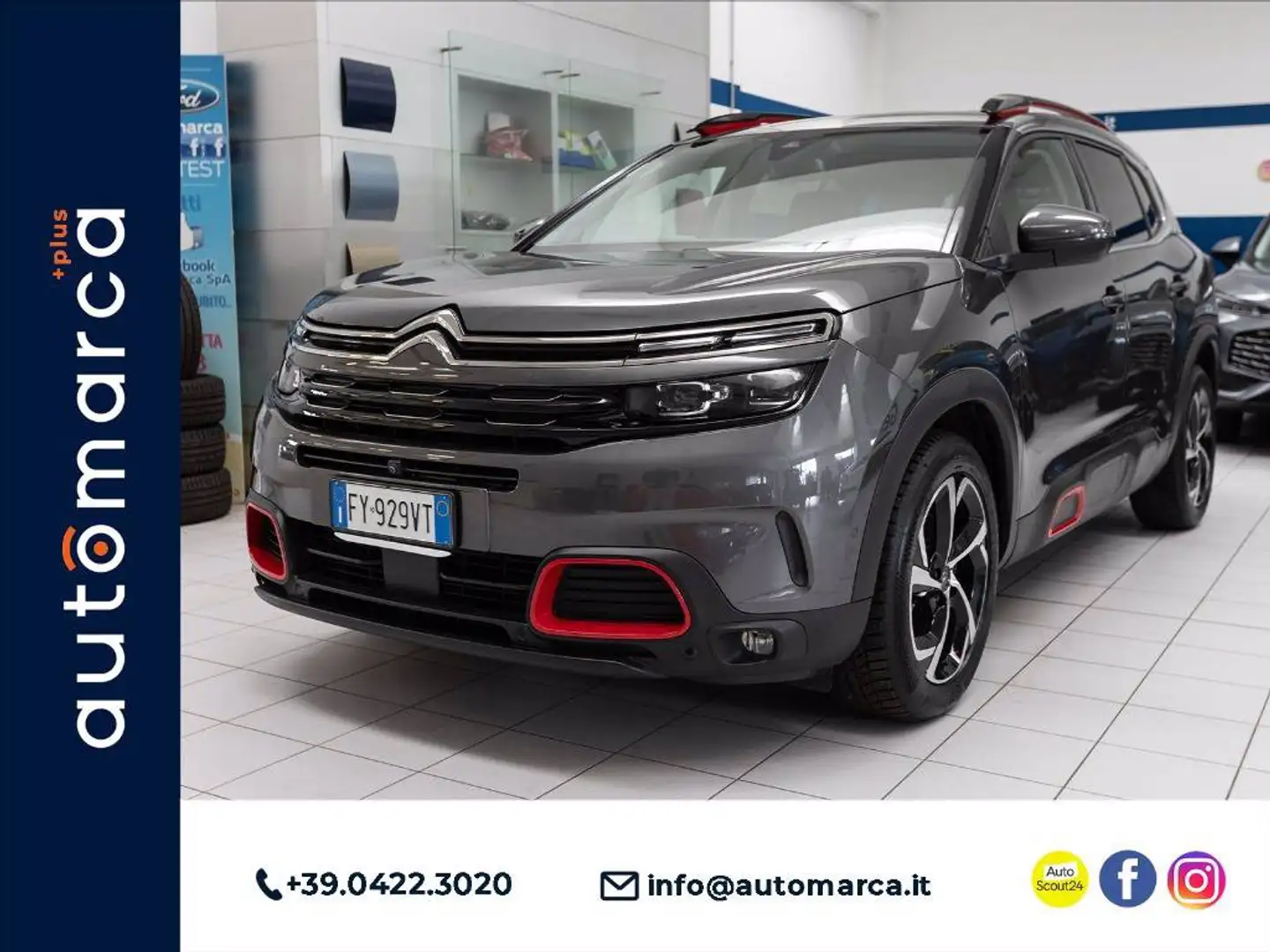 Citroen C5 Aircross 1.2 puretech Shine s&s 130cv Grigio - 1