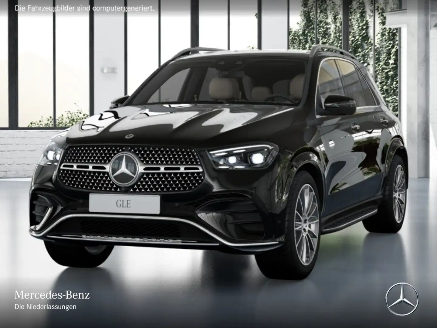 Mercedes-Benz GLE 580 4M AMG+PANO+360+AHK+MULTIBEAM+STHZG+CARBON Schwarz - 2