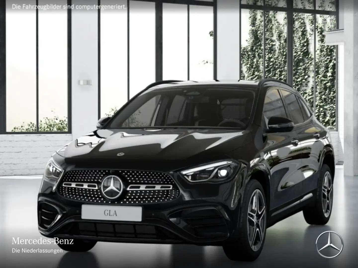Mercedes-Benz GLA 180 d AMG+NIGHT+360°+MULTIBEAM+19"+TOTW+8G Schwarz - 2