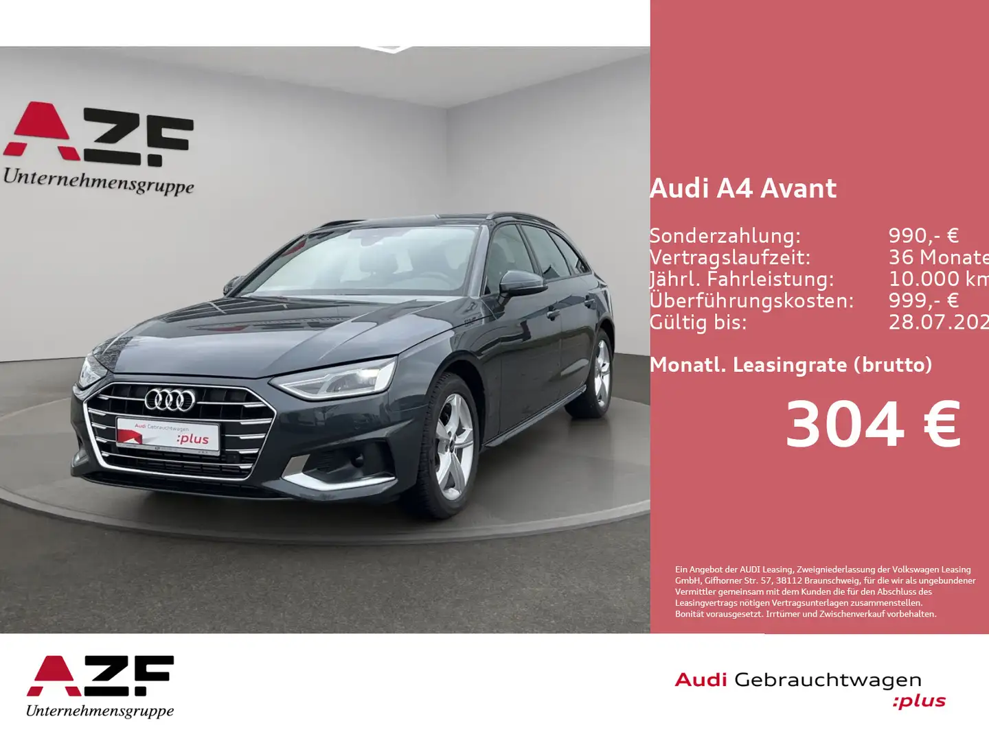 Audi A4 35 TFSI S-tronic advanced NAVI+ACC+DIG. Grau - 1