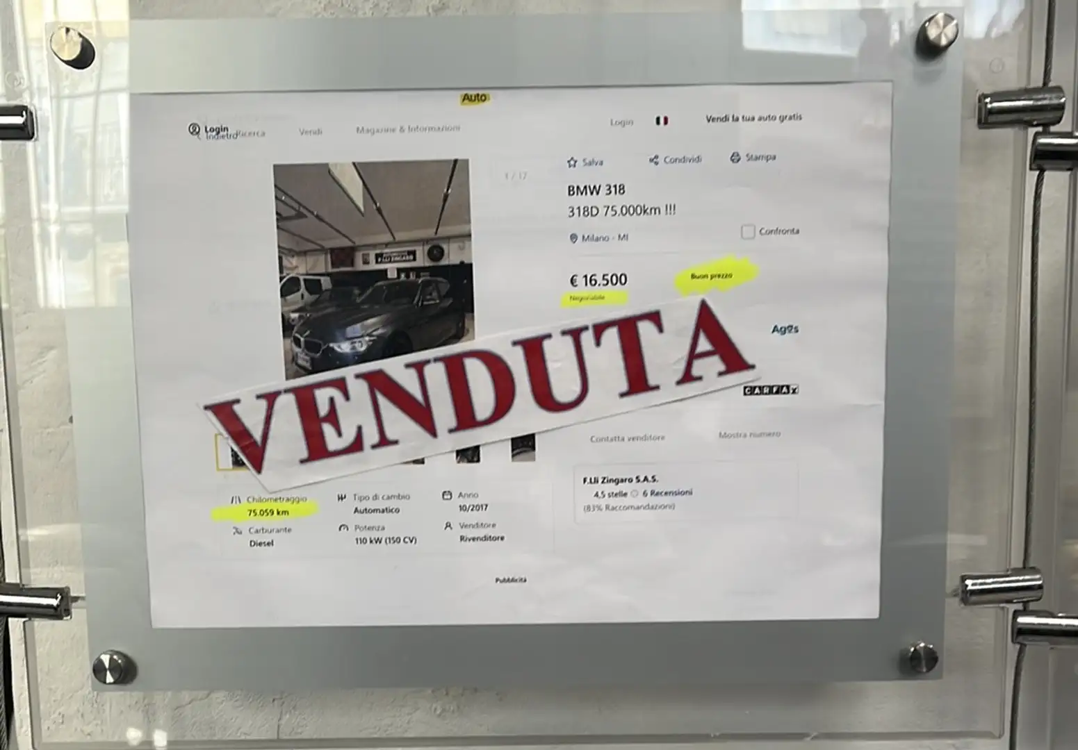 BMW 318 318D 75.000km !!! Grigio - 1