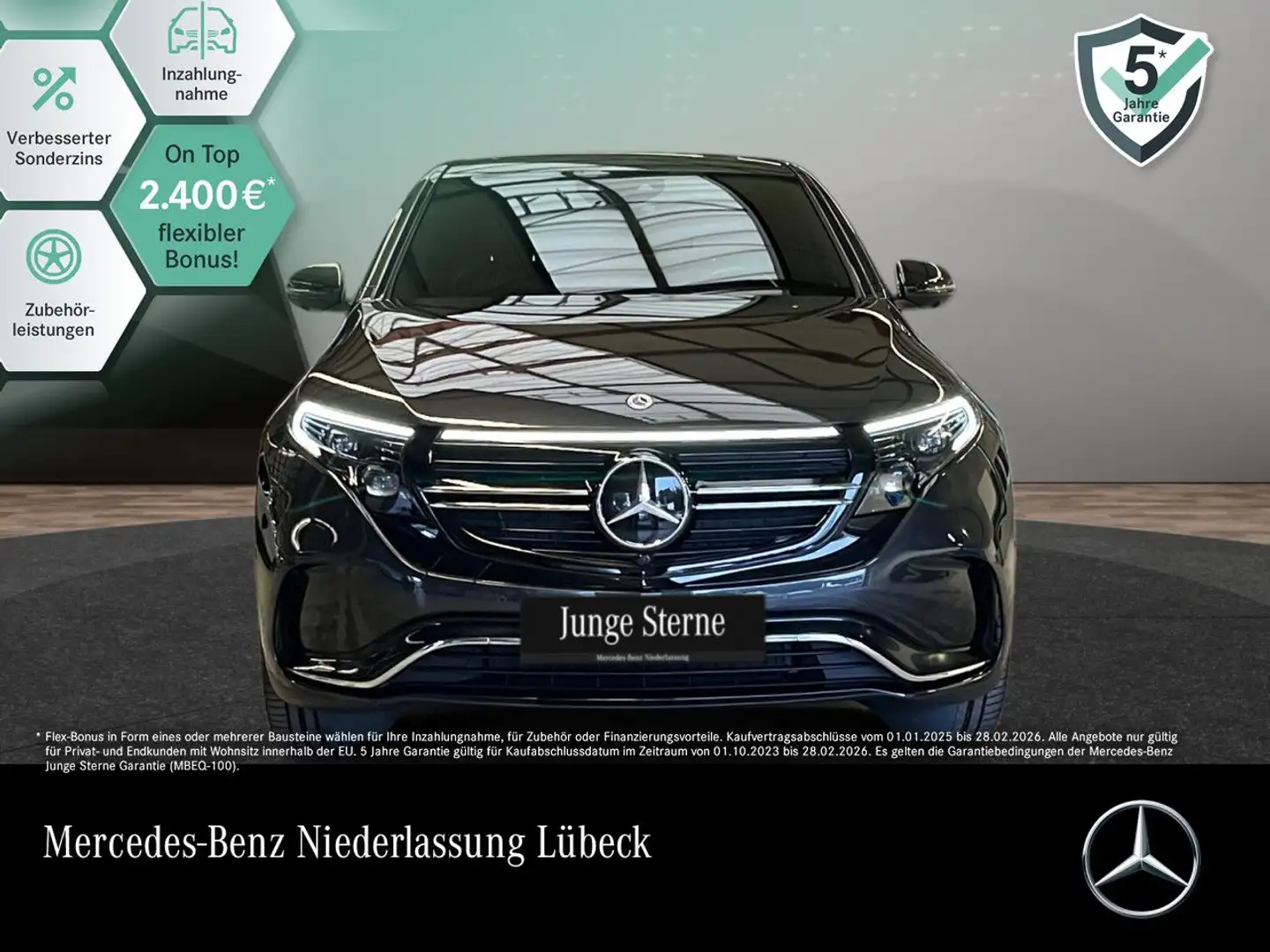 Mercedes-Benz EQC 400 4M AMG+360+AHK+MULTIBEAM+FAHRASS+HUD Grau - 1