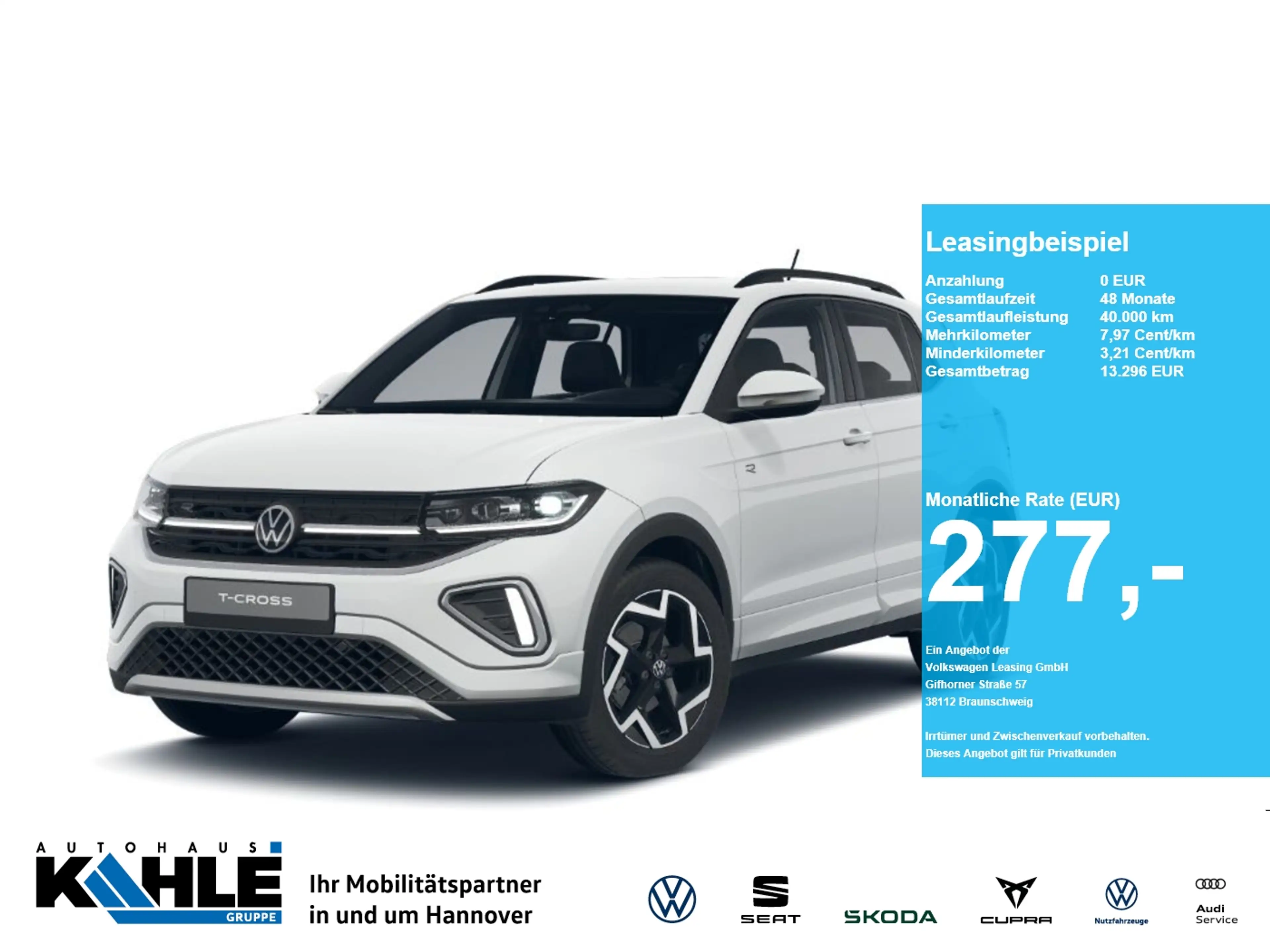 Volkswagen T-Cross 1.5 TSI DSG ACT R-Line Travel+Comfort AHK GJR RFK