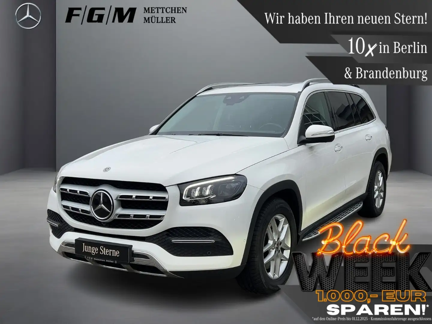 Mercedes-Benz GLS 400 d 4M Burm|HeadUp|KeyGo|MBeam|Standhz|TWA Weiß - 1