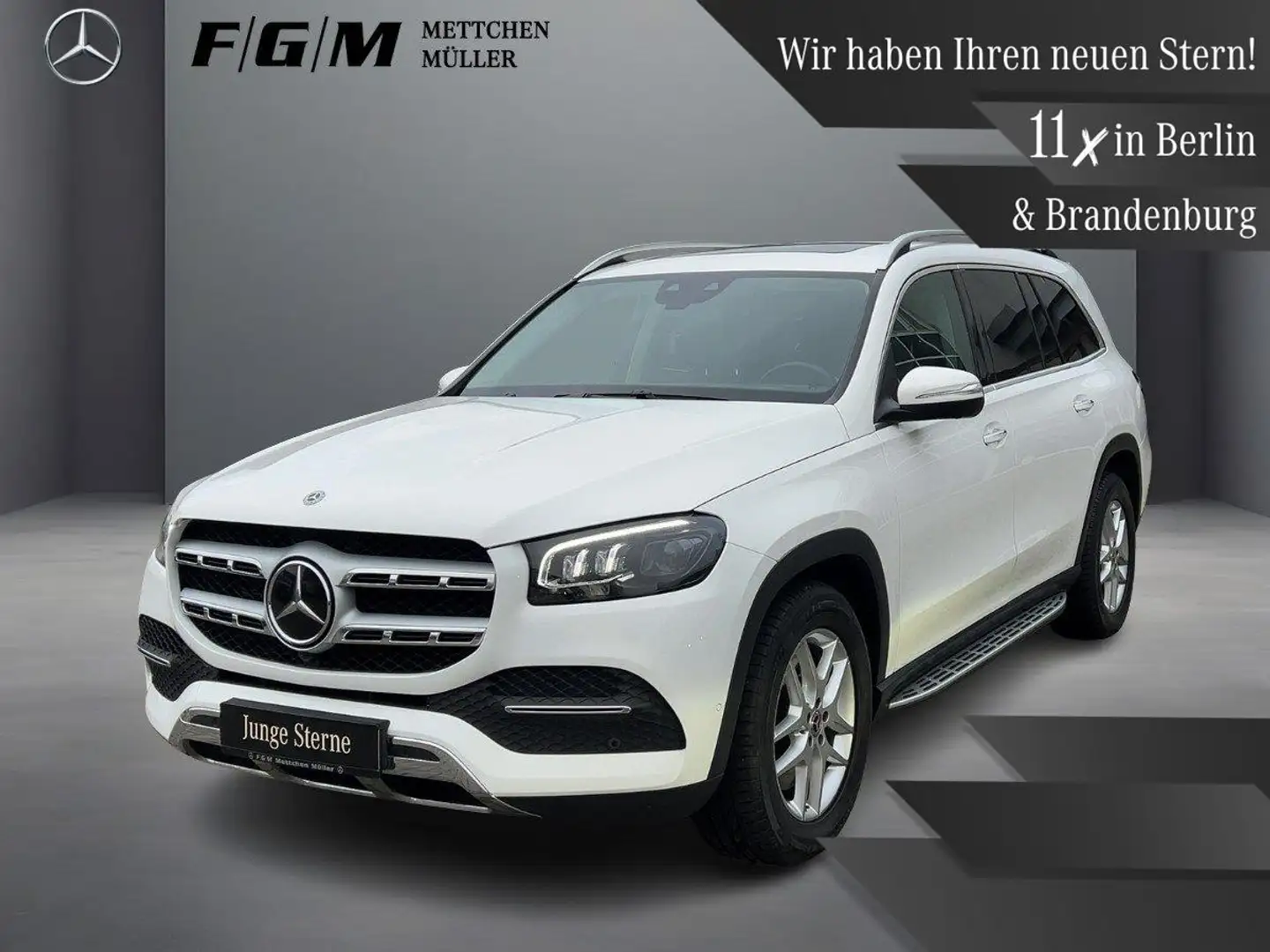 Mercedes-Benz GLS 400 d 4M Burm|HeadUp|KeyGo|MBeam|Standhz|TWA Blanc - 1