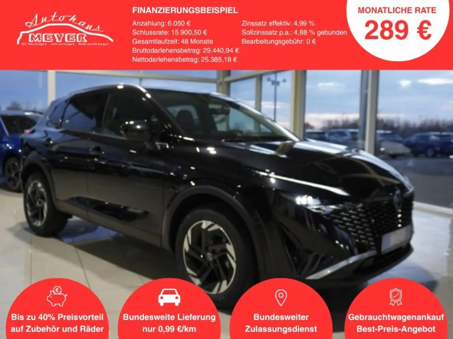 Nissan Qashqai 1,3 DIG-T Xtronic UPE=42000€!                 ** Schwarz - 1