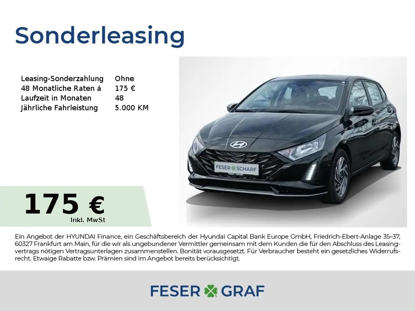 Hyundai i20 TREND NAVI CAM CARPLAY SHZ LHZ KLIMA USB Schwarz - 1