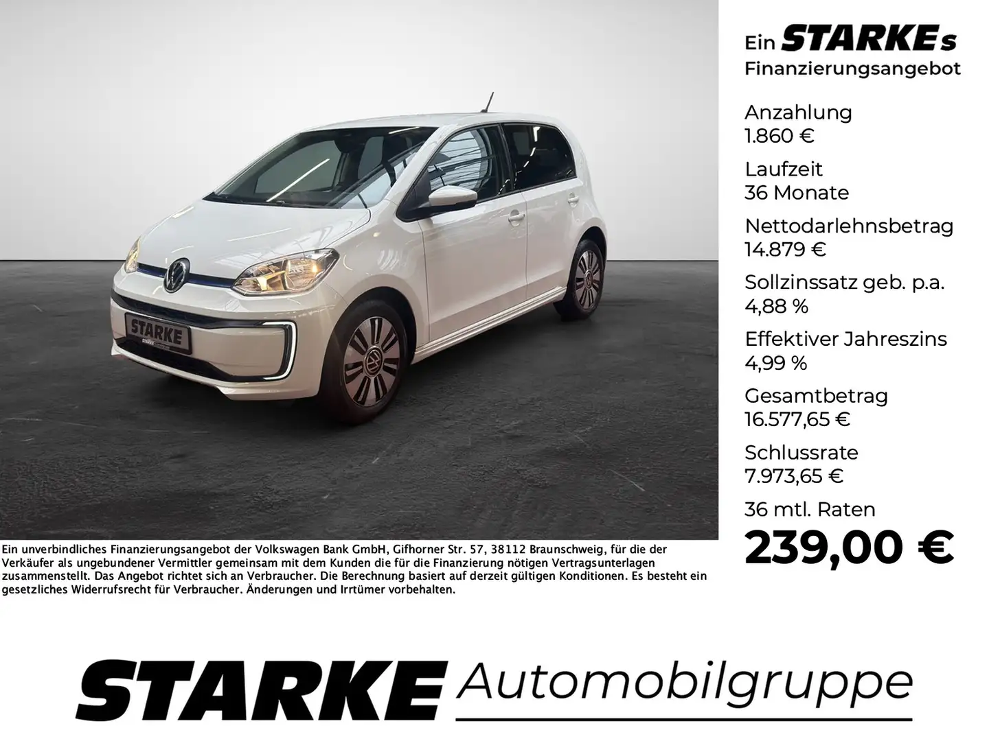 Volkswagen e-up! Style Plus Weiß - 1