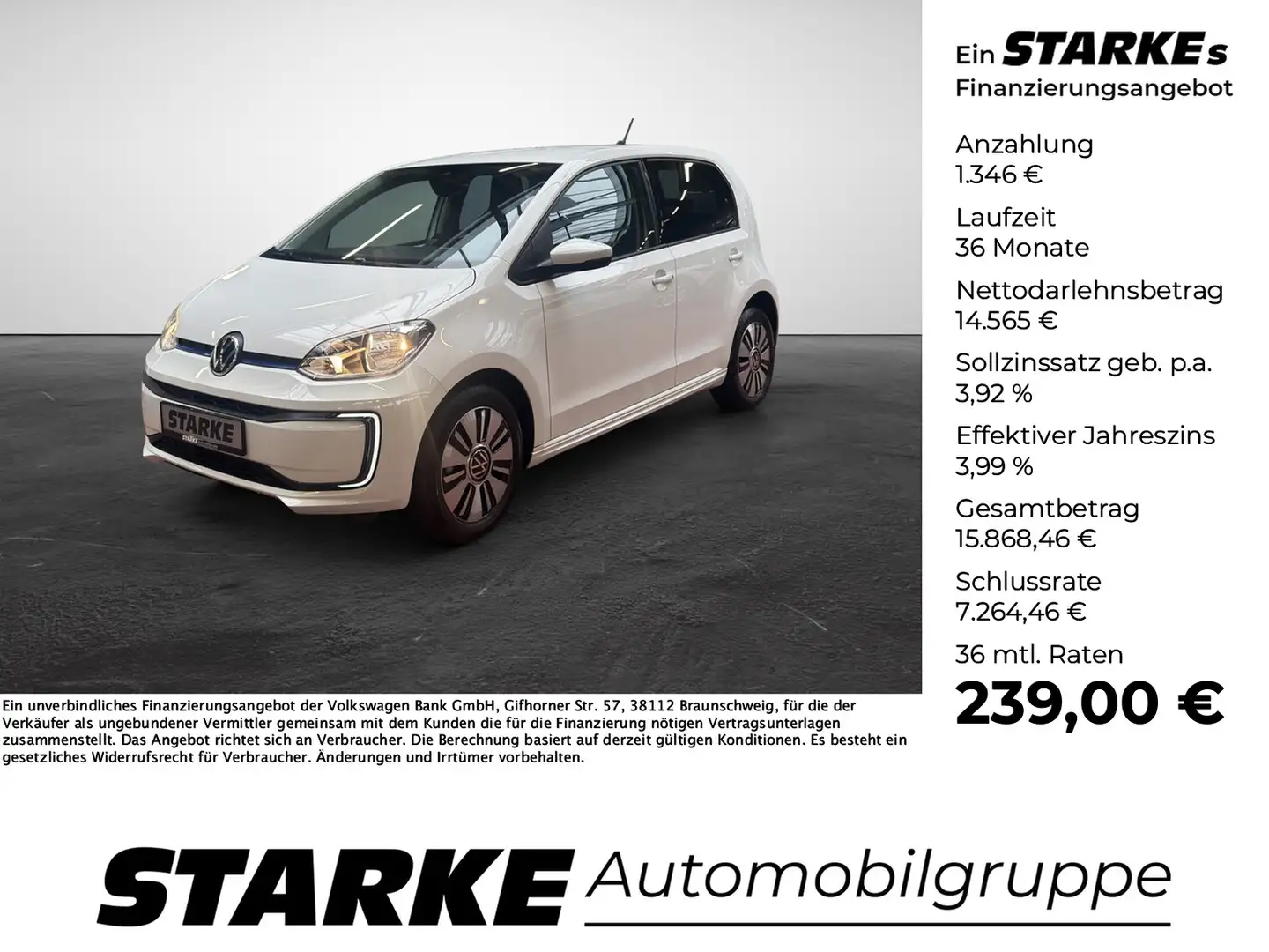 Volkswagen e-up! Style Plus Weiß - 1