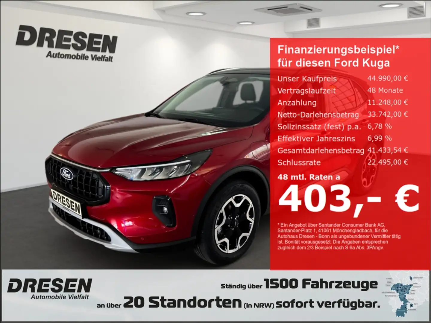 Ford Kuga Active X PHEV 360 GRAD KAMERA/ARG-SITZE Rojo - 1