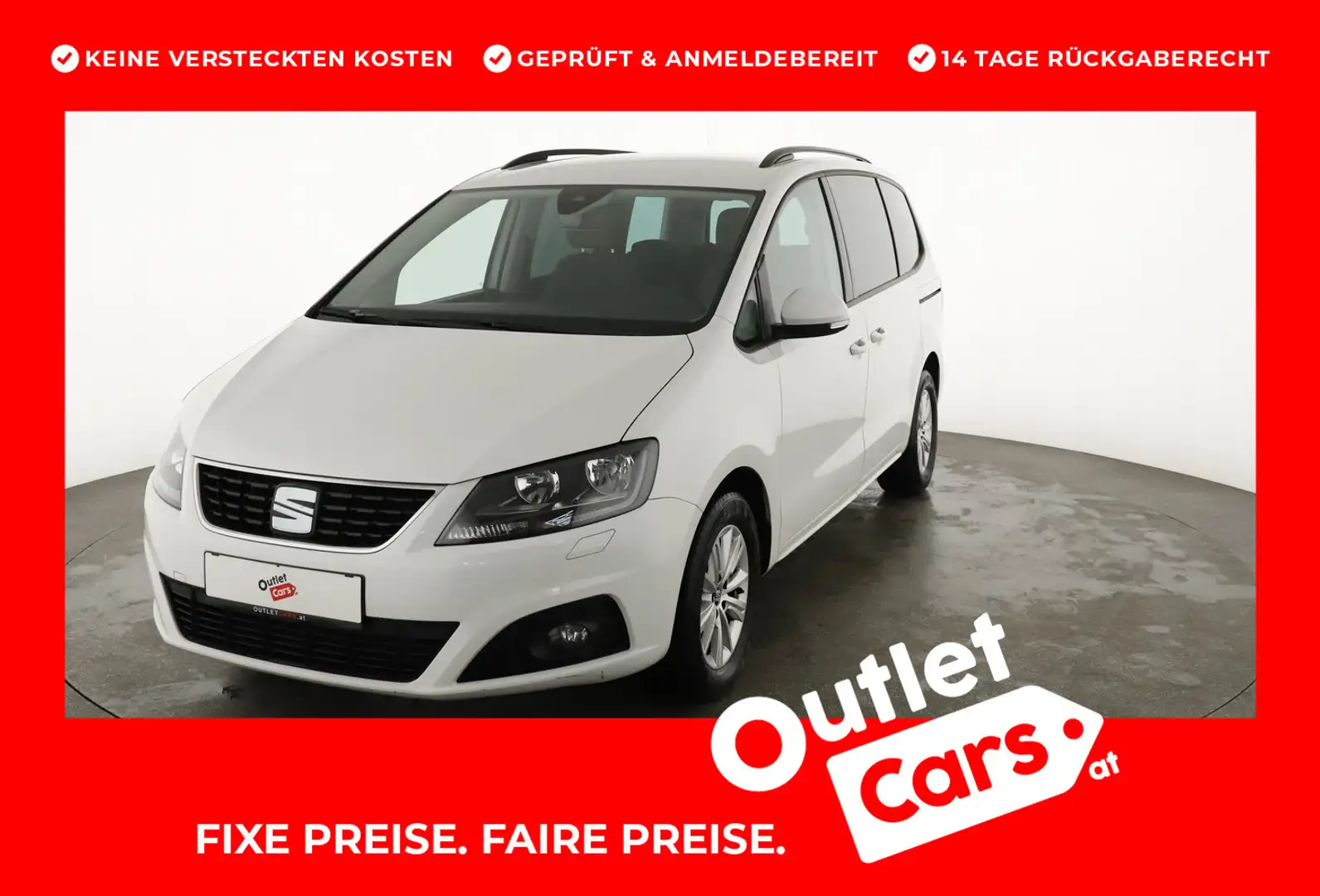 SEAT Alhambra Executive TDI DSG 4Drive Weiß - 1