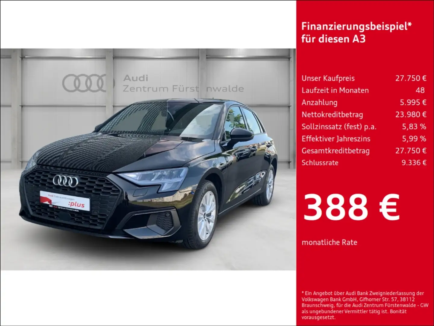 Audi A3 TFSI e Sportback 40 TFSIe S-tronic AHK-abnehmbar N Schwarz - 1