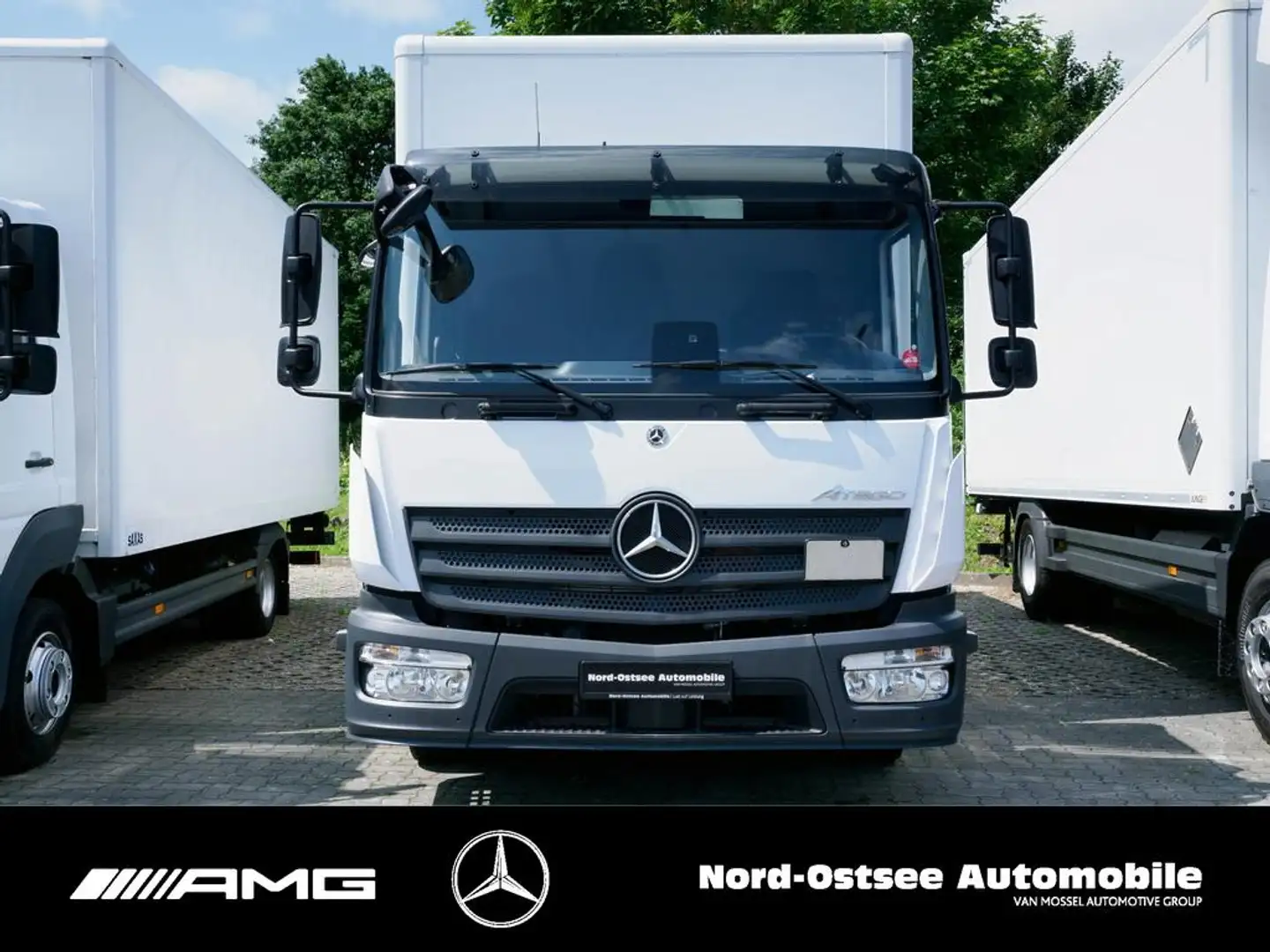 Mercedes-Benz ATEGO 818/821 L KOFFER LBW 2x AHK TEMPOMAT AUTOM Blanc - 2