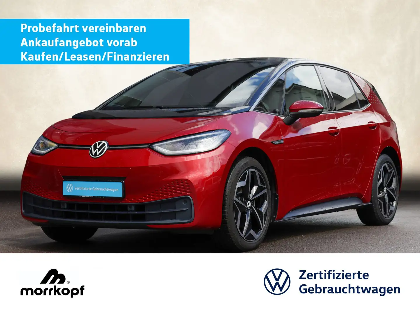 Volkswagen ID.3 Pro S +WÄRMEPUMPE+3,99 ZINS+ Sportpaket Navi Red - 1