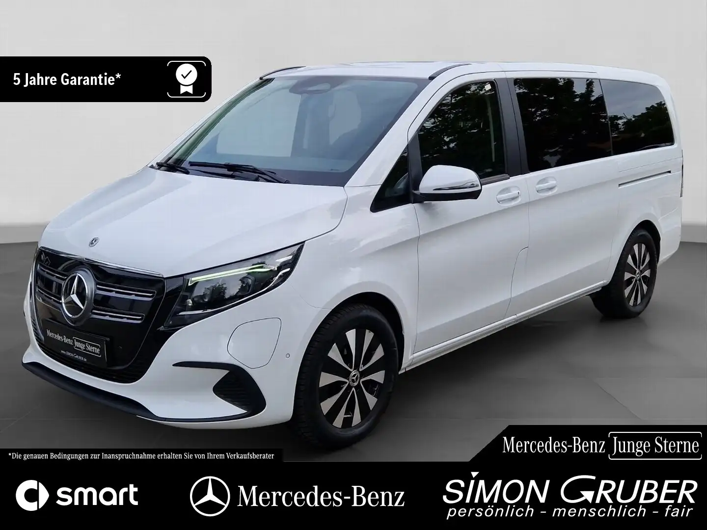 Mercedes-Benz EQV 300 Lang Leder Distr. Multibeam Tisch 7Sitze Weiß - 1