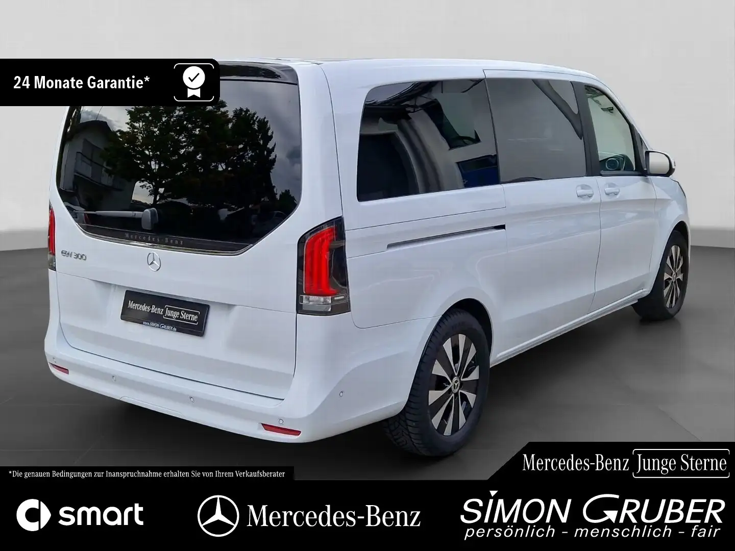 Mercedes-Benz EQV 300 Lang Leder Distr. Multibeam Tisch 7Sitze Weiß - 2