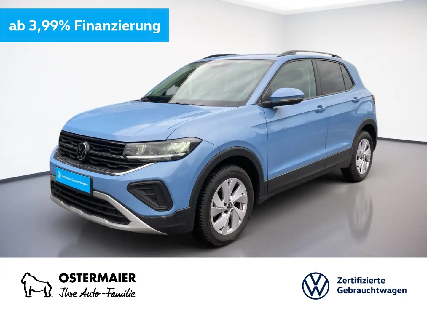 Volkswagen T-Cross LIFE 1.0TSI 116PS ACC.5J-G.AHK.VIRTUAL.2xPDC.LED.A Blauw - 1