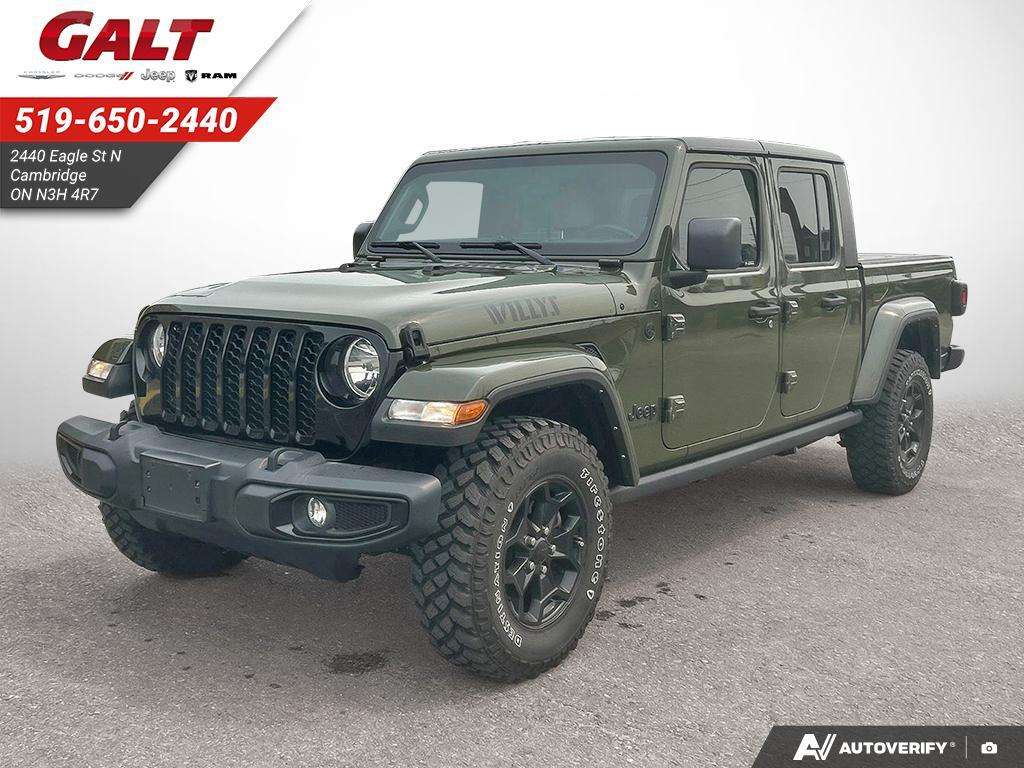 Green 2021 Jeep Gladiator Pickup Truck Four-Wheel Drive