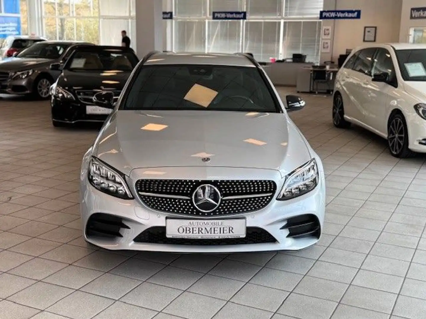 Mercedes-Benz C 180 T AMG 9G-Tr. Comand Carplay LED SHZ PTS Silber - 2