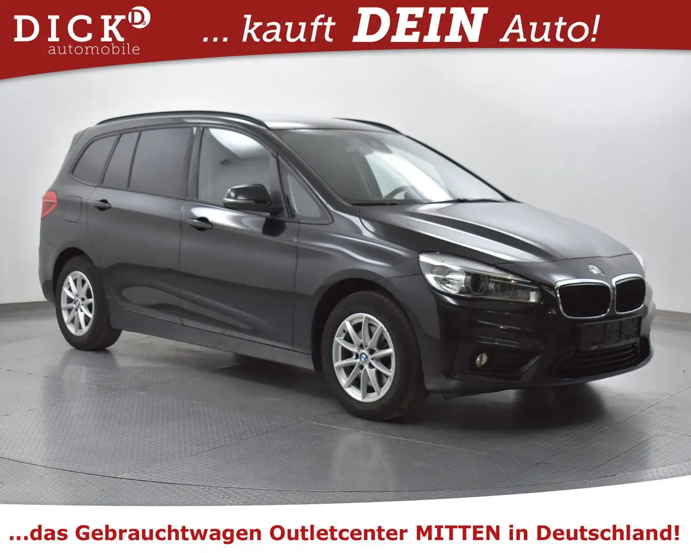 BMW 218 218d Gran T Aut. Sport NAV+LED+SHZ+TEMP+MFL+PARK Schwarz - 1