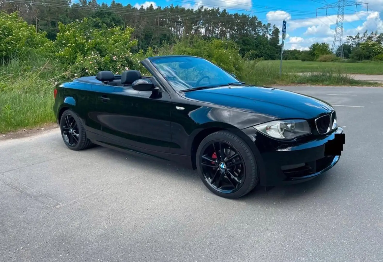 BMW 118 Cabrio (ATM 41.000 KM) Schwarz - 1