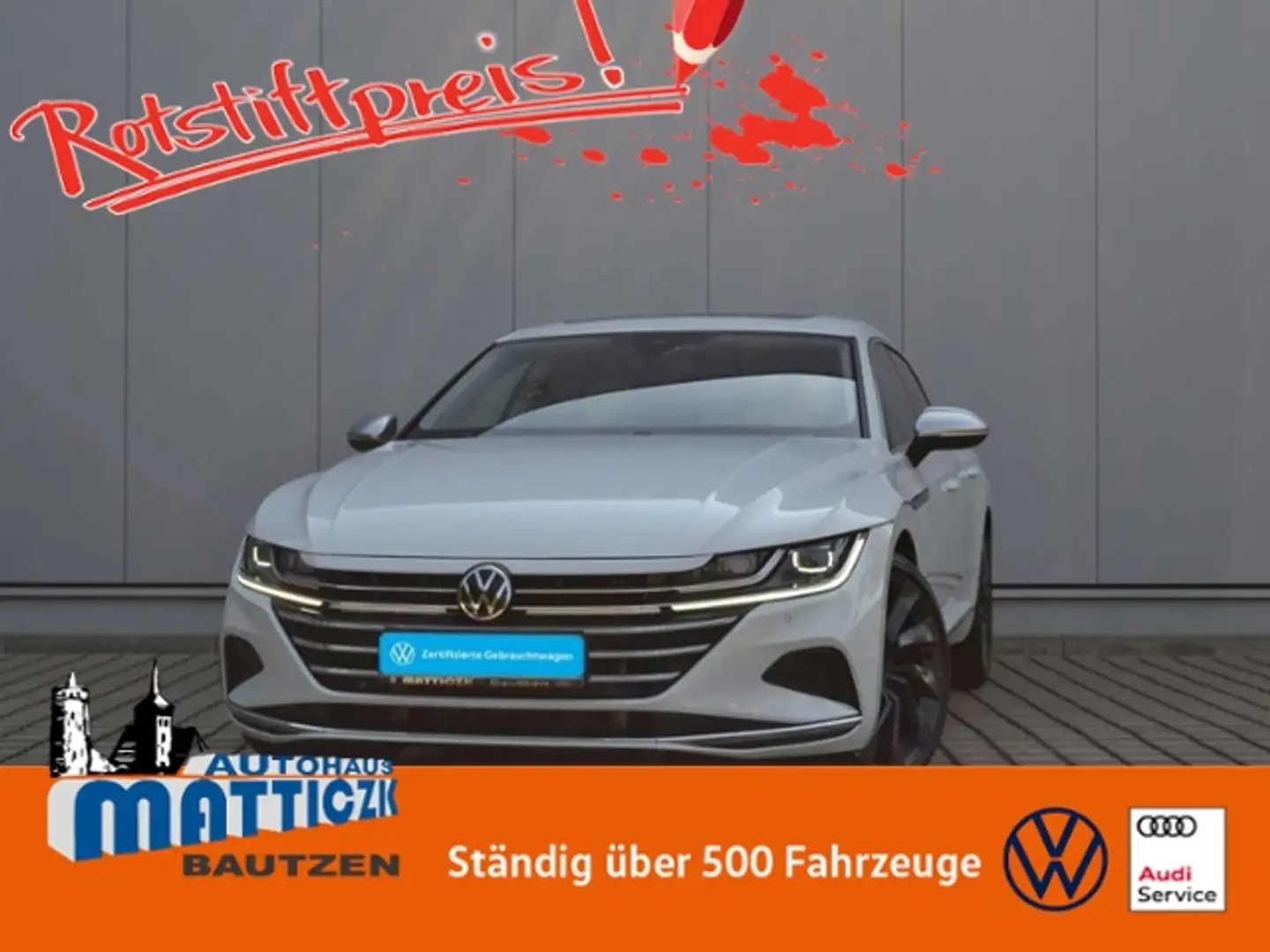 Volkswagen Arteon SB 2.0 TSI DSG Elegance VOLL/AHK/MATRIX/20-ZOLL/P Weiß - 1