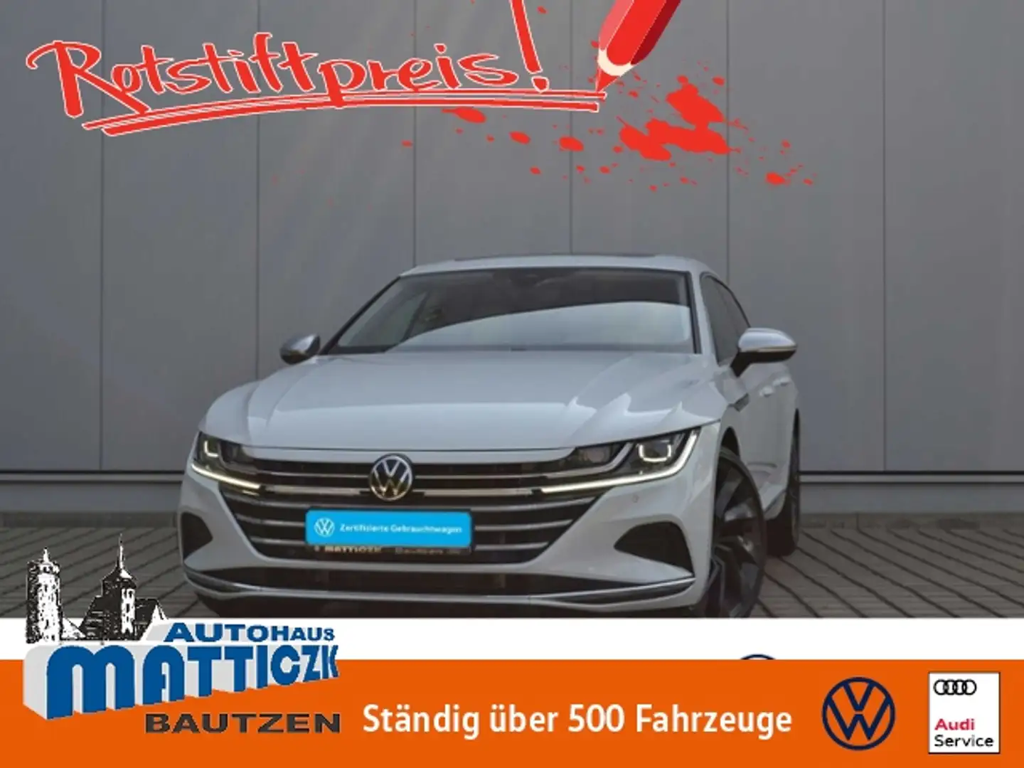 Volkswagen Arteon SB 2.0 TSI DSG Elegance VOLL/AHK/MATRIX/20-ZOLL/P Weiß - 1
