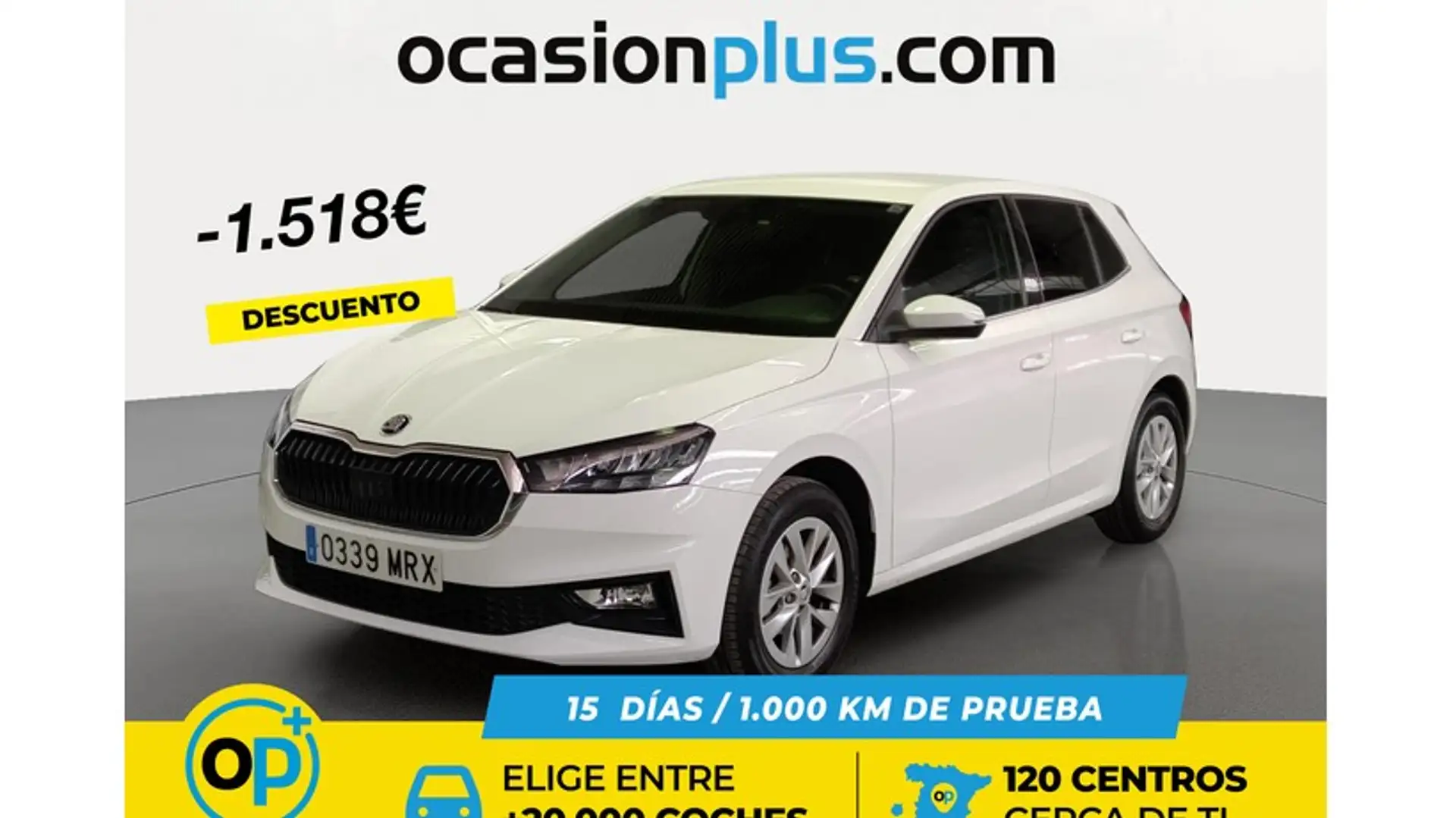 Skoda Fabia 1.0 TSI Selection 70kW Blanc - 1