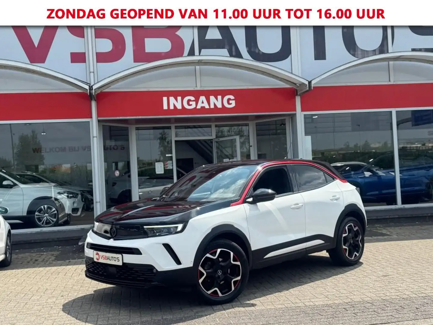 Opel Mokka 1.2 TURBO GS-LINE AUT. NAVI LED CAMERA CARPLAY AIR Wit - 1