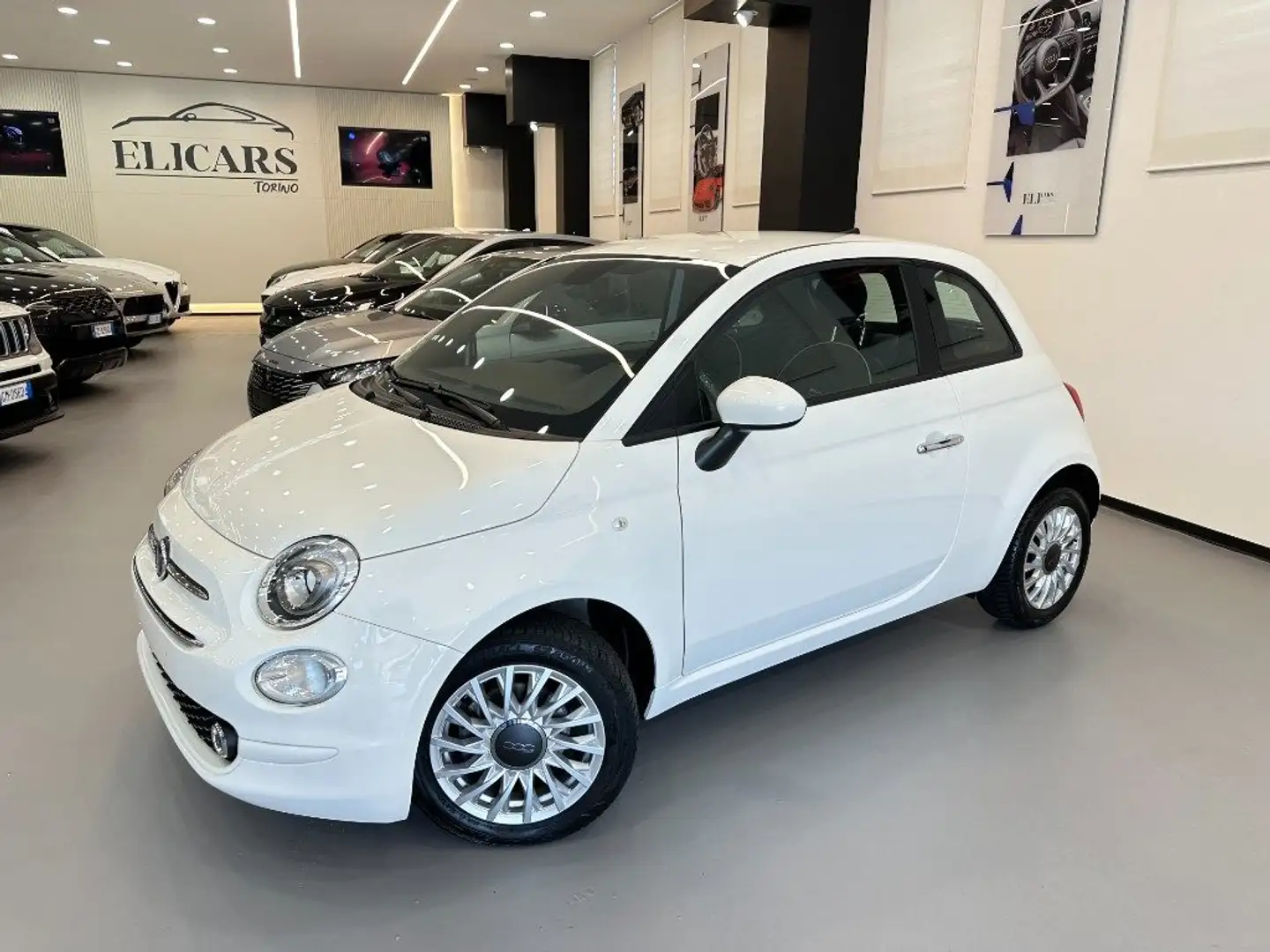 Fiat 500 1.0 Hybrid Lounge Blanc - 1