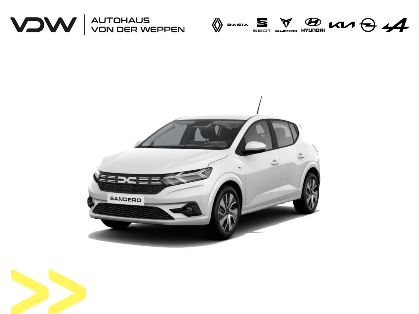Dacia Sandero Expression Eco-G 100 Klima Einparkhilfe Weiß - 1