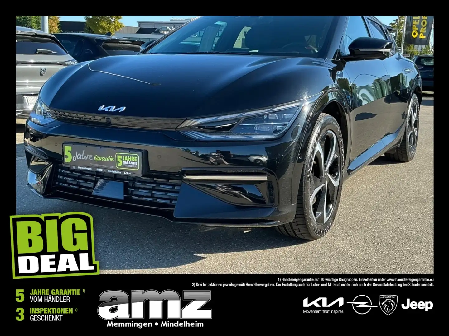 Kia EV6 77,4k Wh GT Line *Head-up-Display*AHK* Zwart - 1