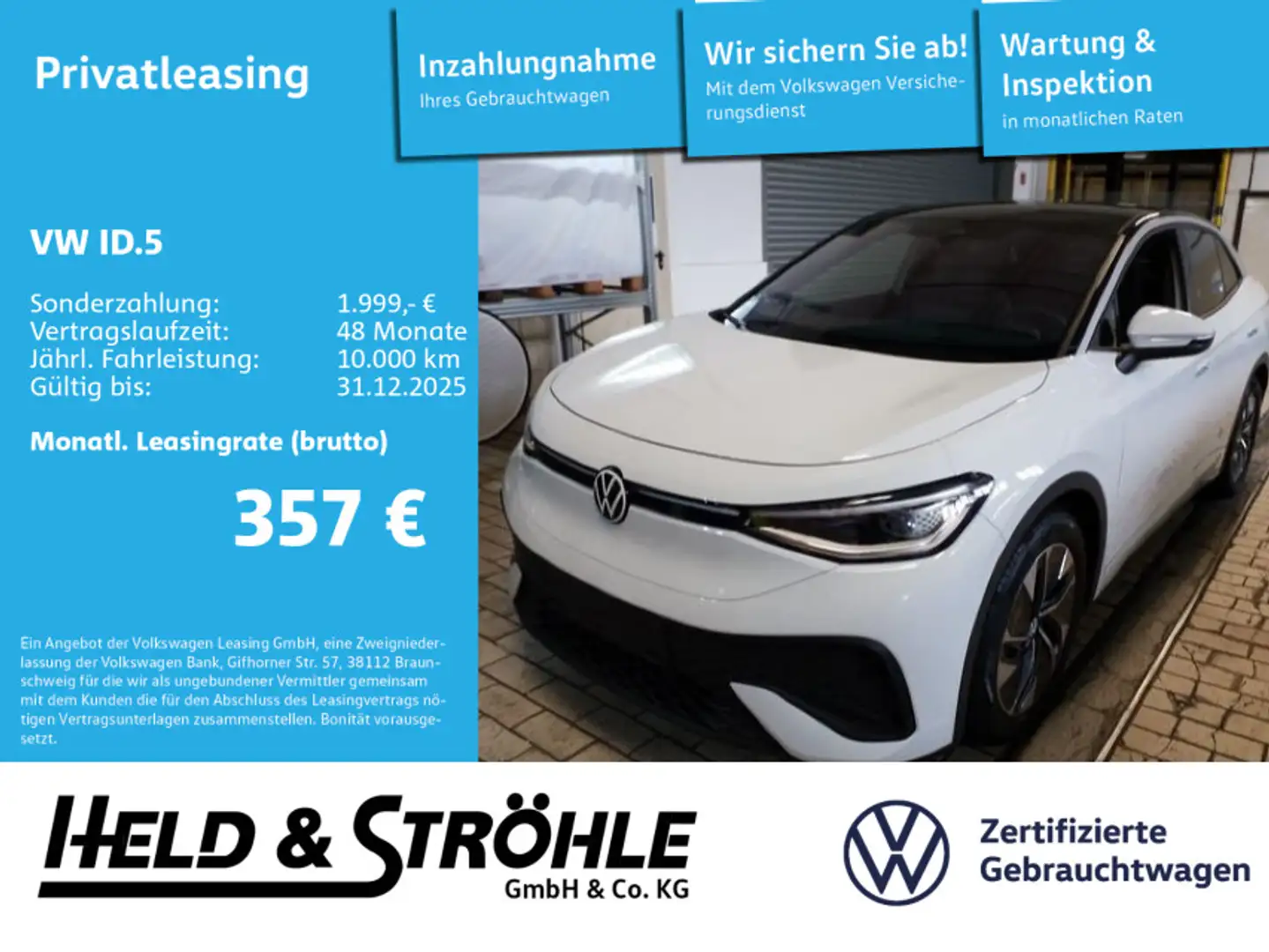 Volkswagen ID.5 Pro IQ WÄPU HARMAN PANO AR-HUD SPORTPAKET Blanc - 1